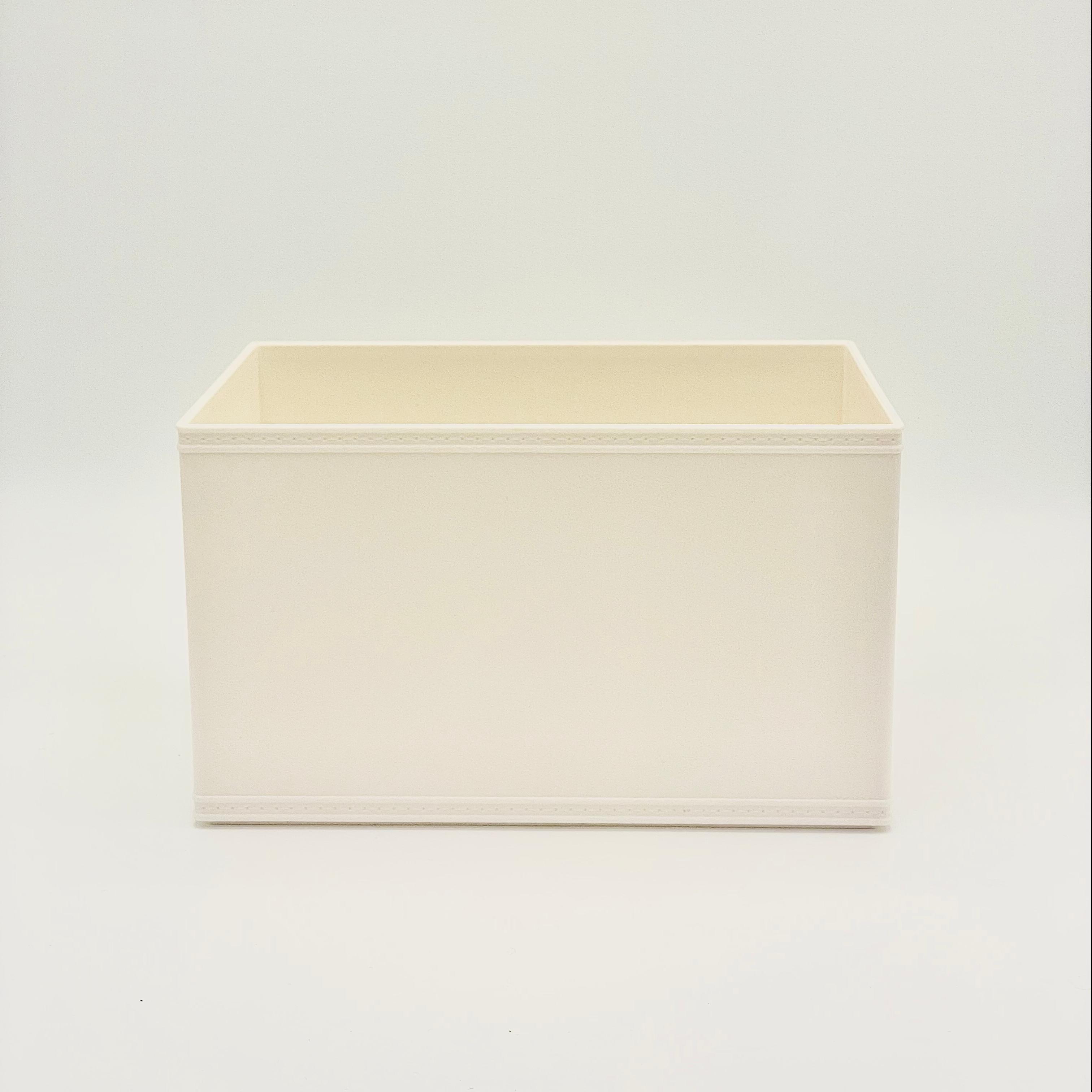 Leather patterned storage box -S/M/L