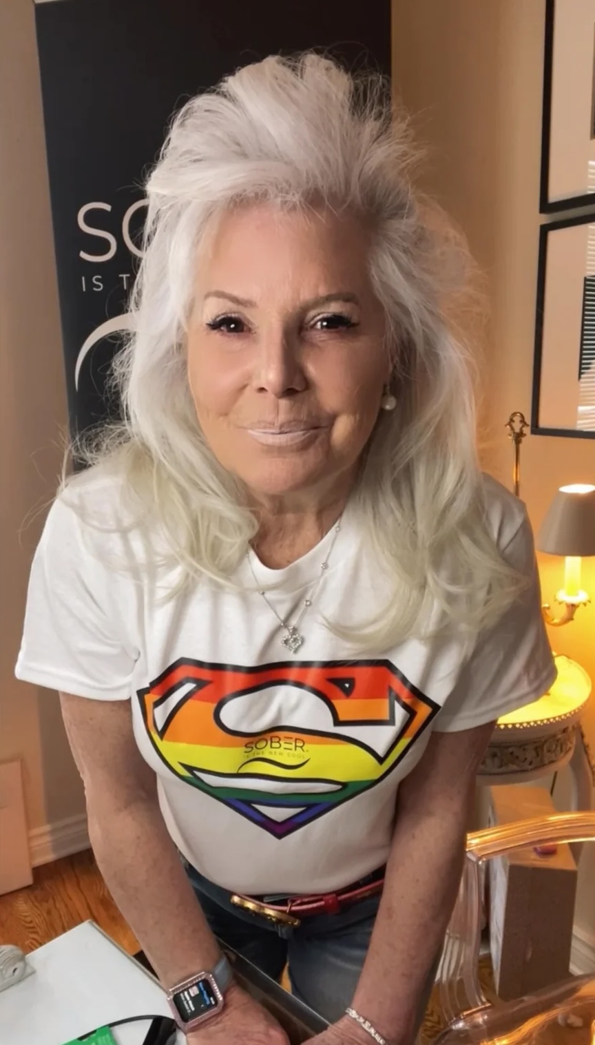 T-Shirt with Logo & Superman Design - White