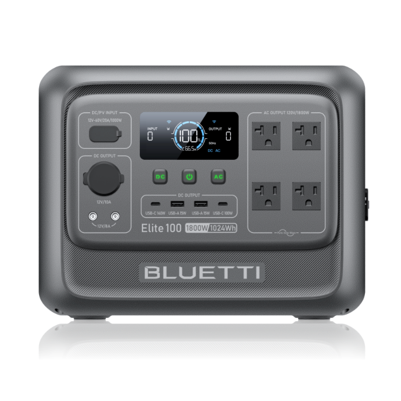 BLUETTI Elite 100 V2 Estación de energía p ortable | 1,800W 1,024Wh
