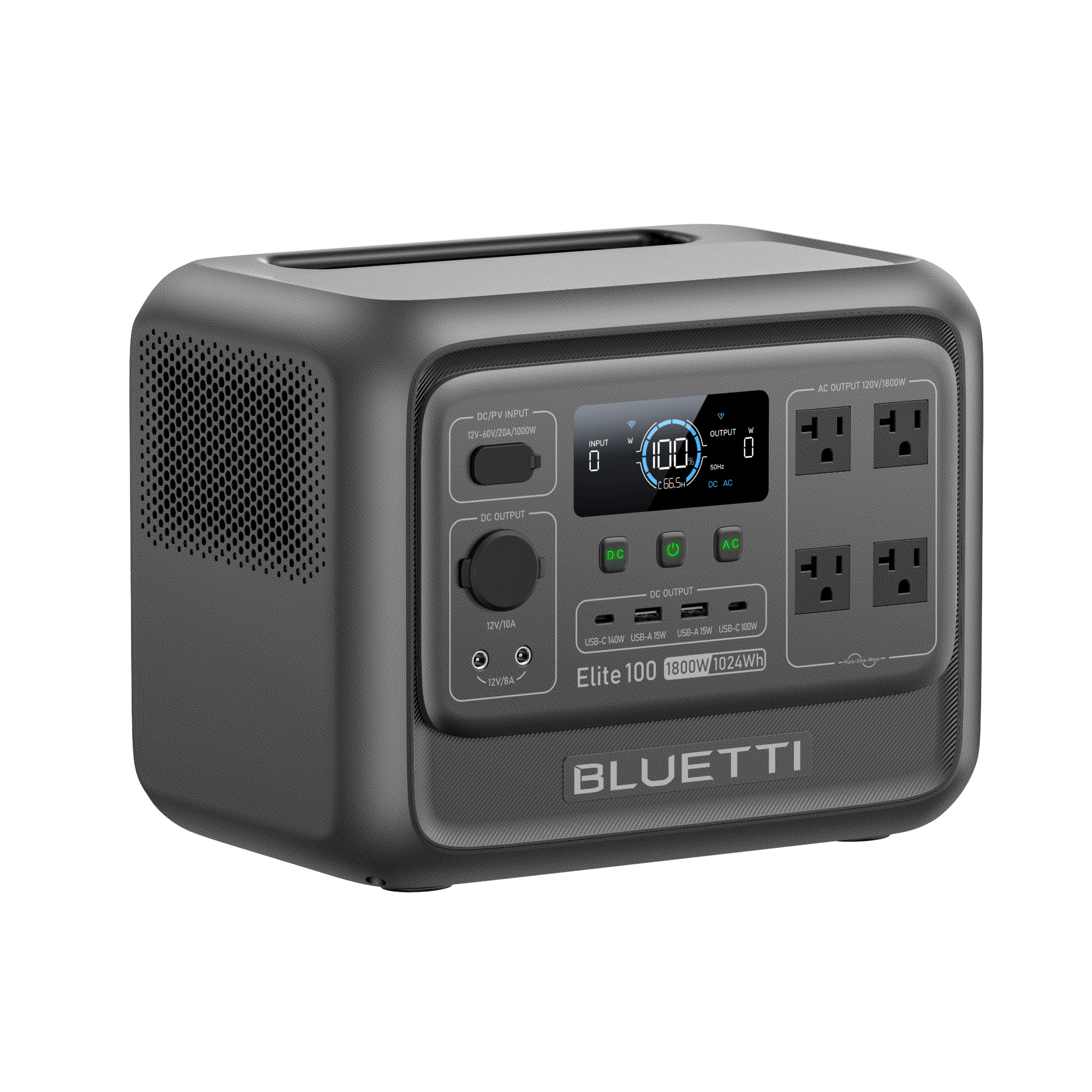 BLUETTI Elite 100 V2 Estación de energía p ortable | 1,800W 1,024Wh