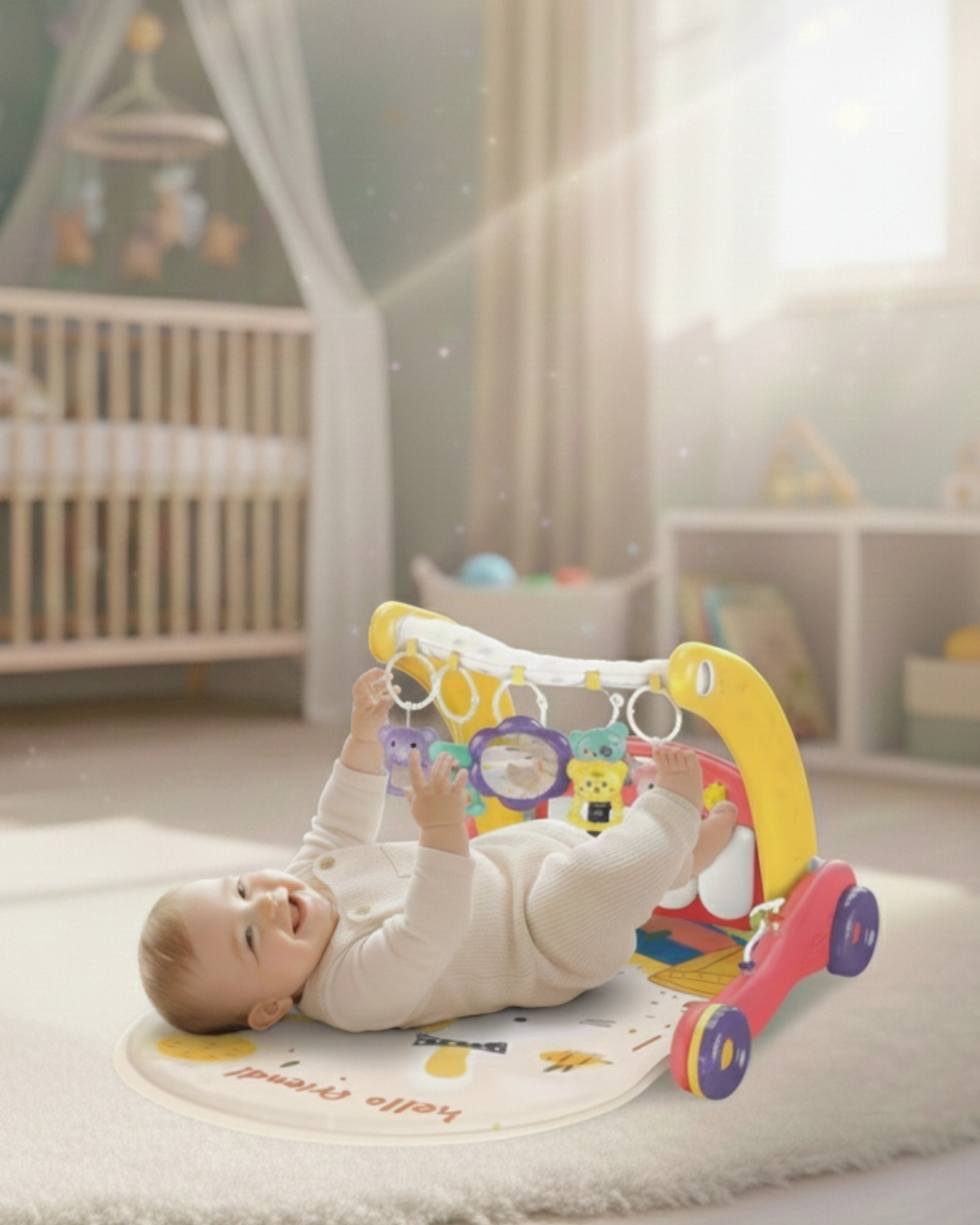Gimnasio musical para bebés 2 en 1