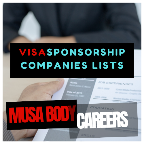 CANADA VISA SPONSORSHIP LIST OF COMPANIES