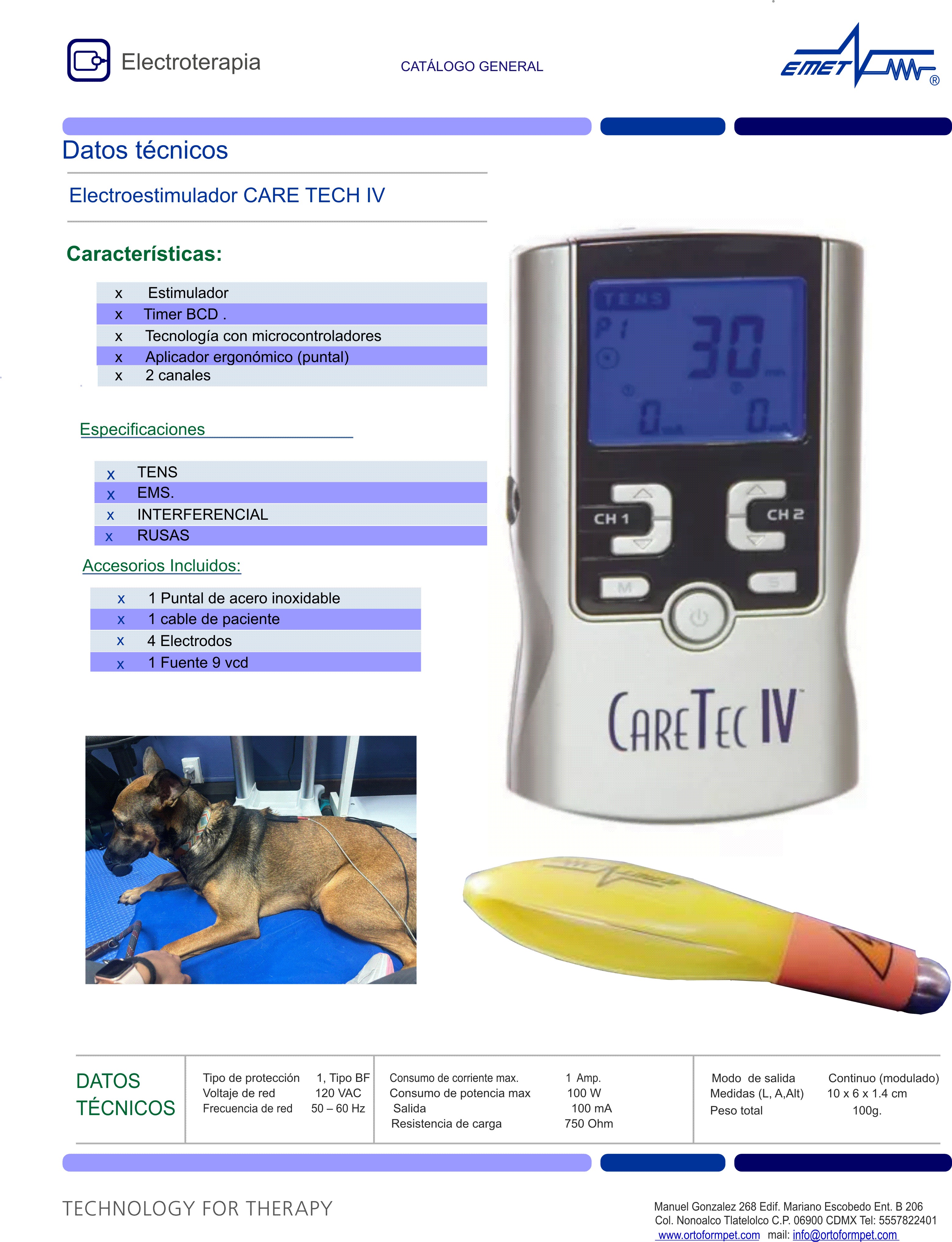 Electrostimulator CARE TECH IV