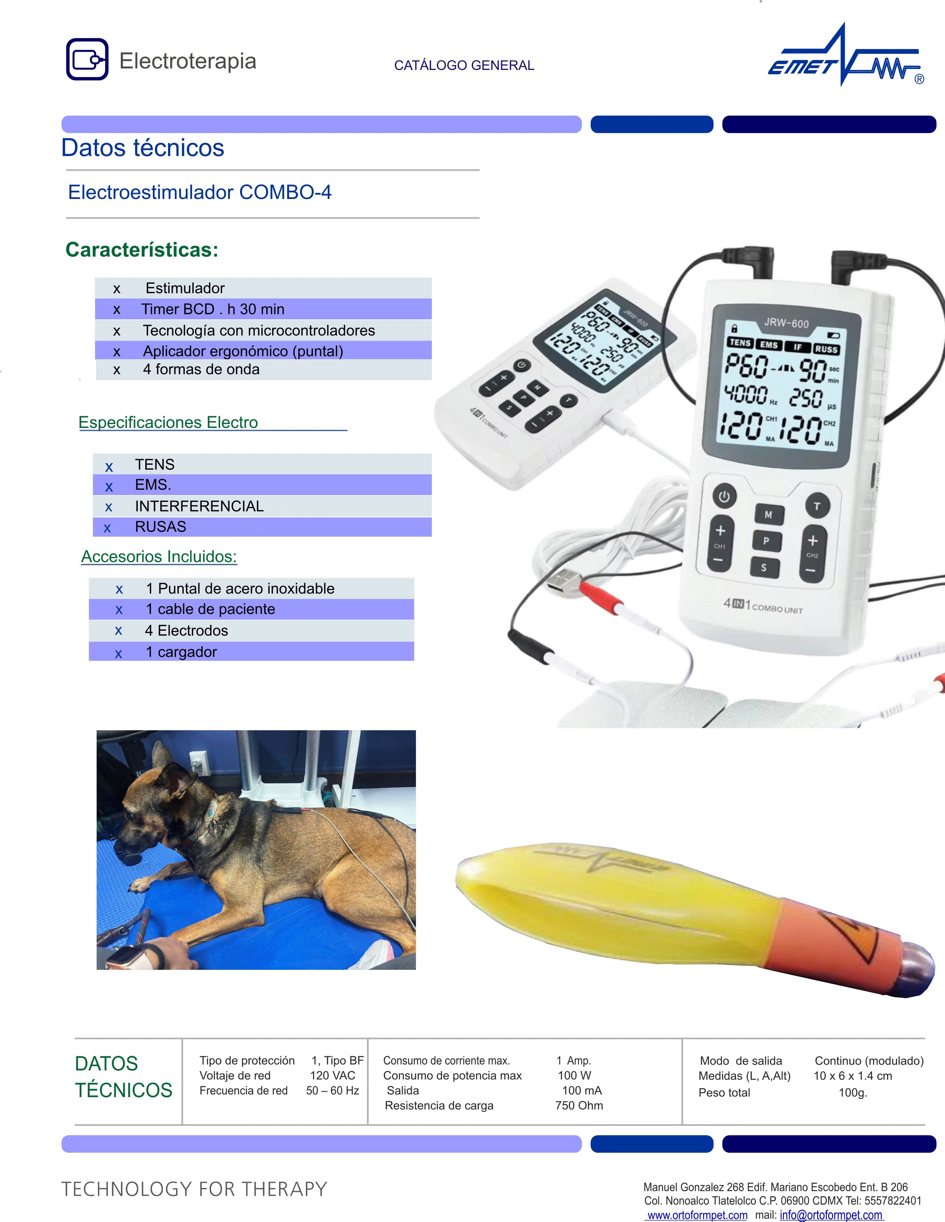 Electroestimulador COMBO-4