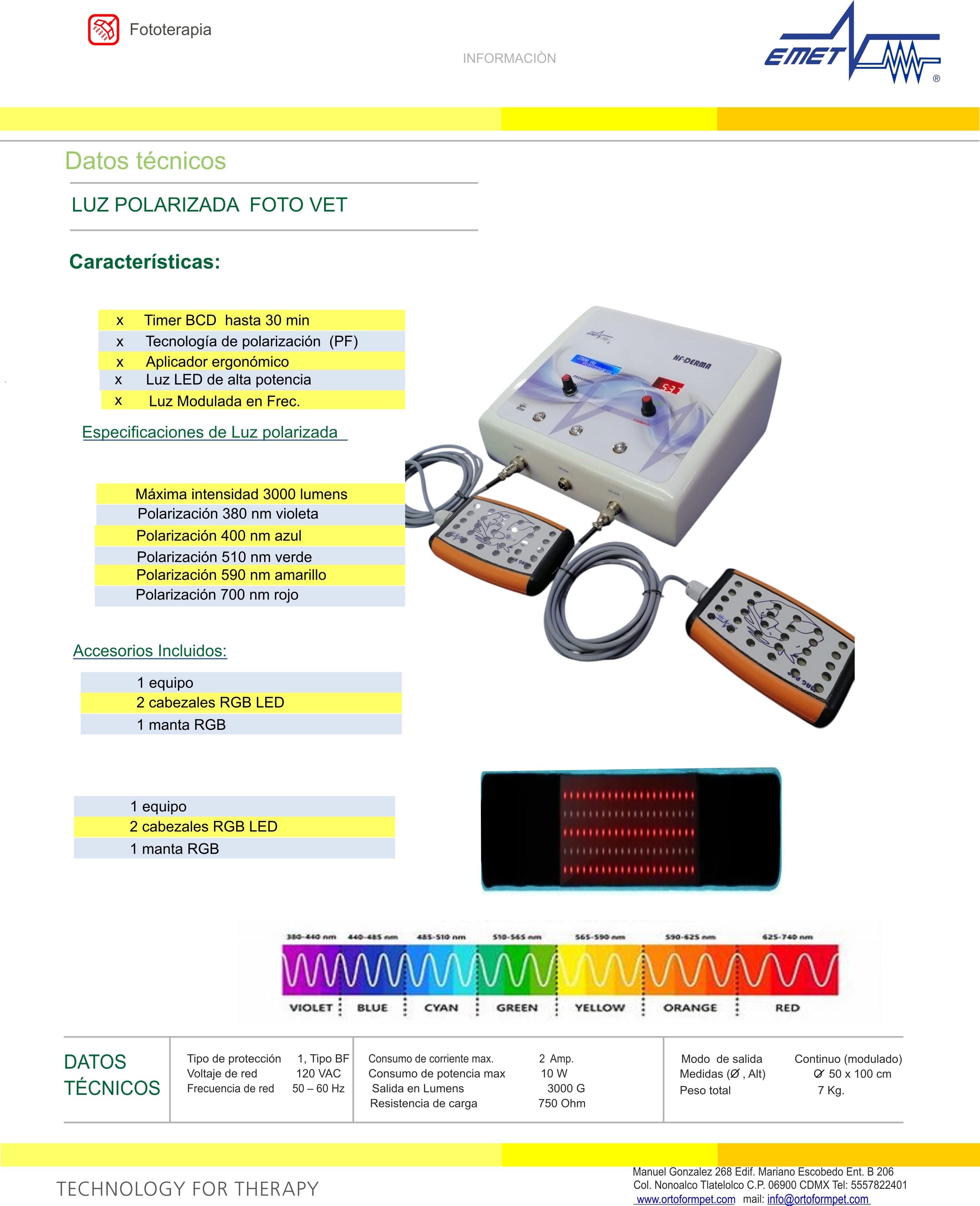 Foto Vet luz polarizada RGB