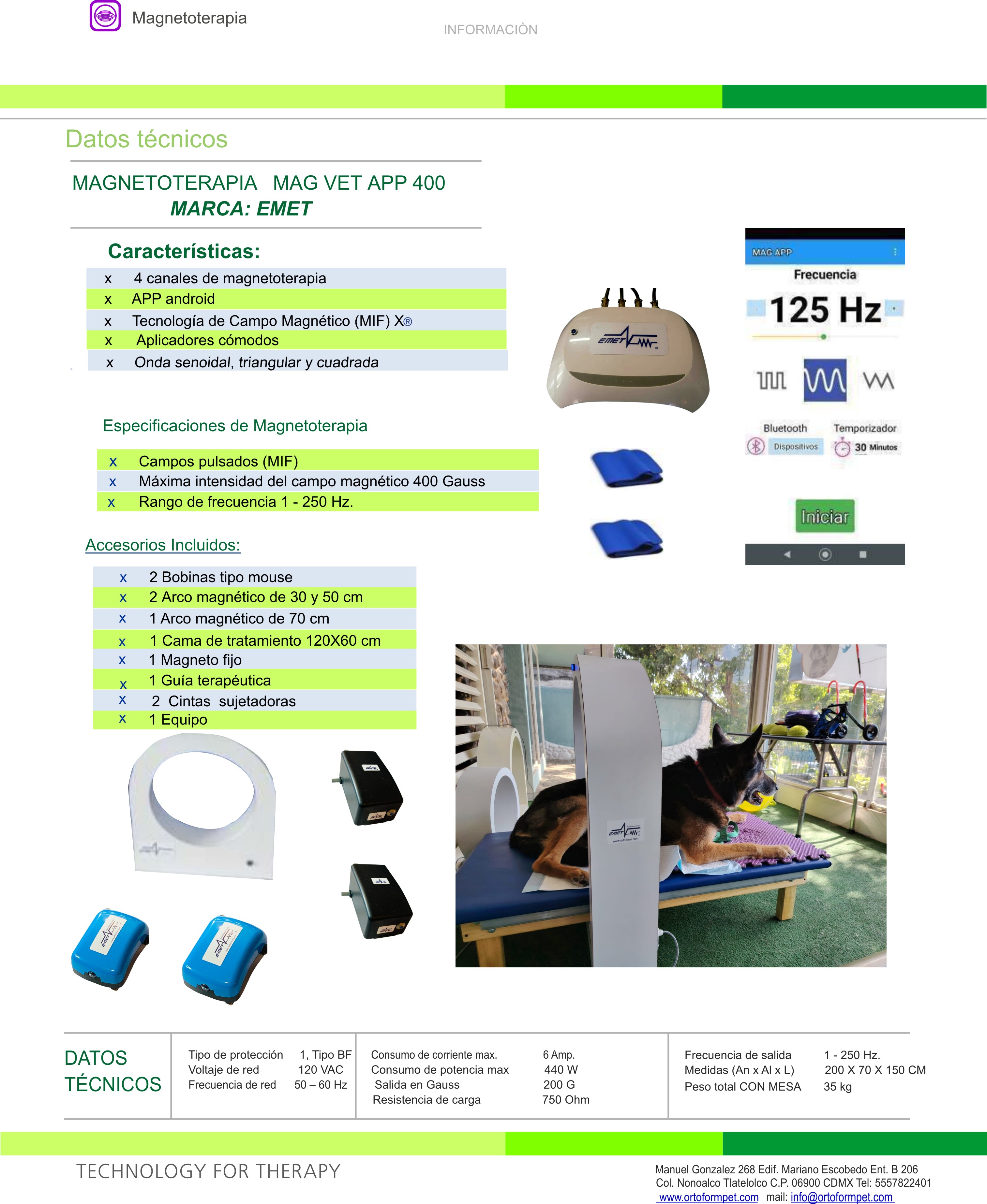 Magnetotherapy MAG VET APP 400