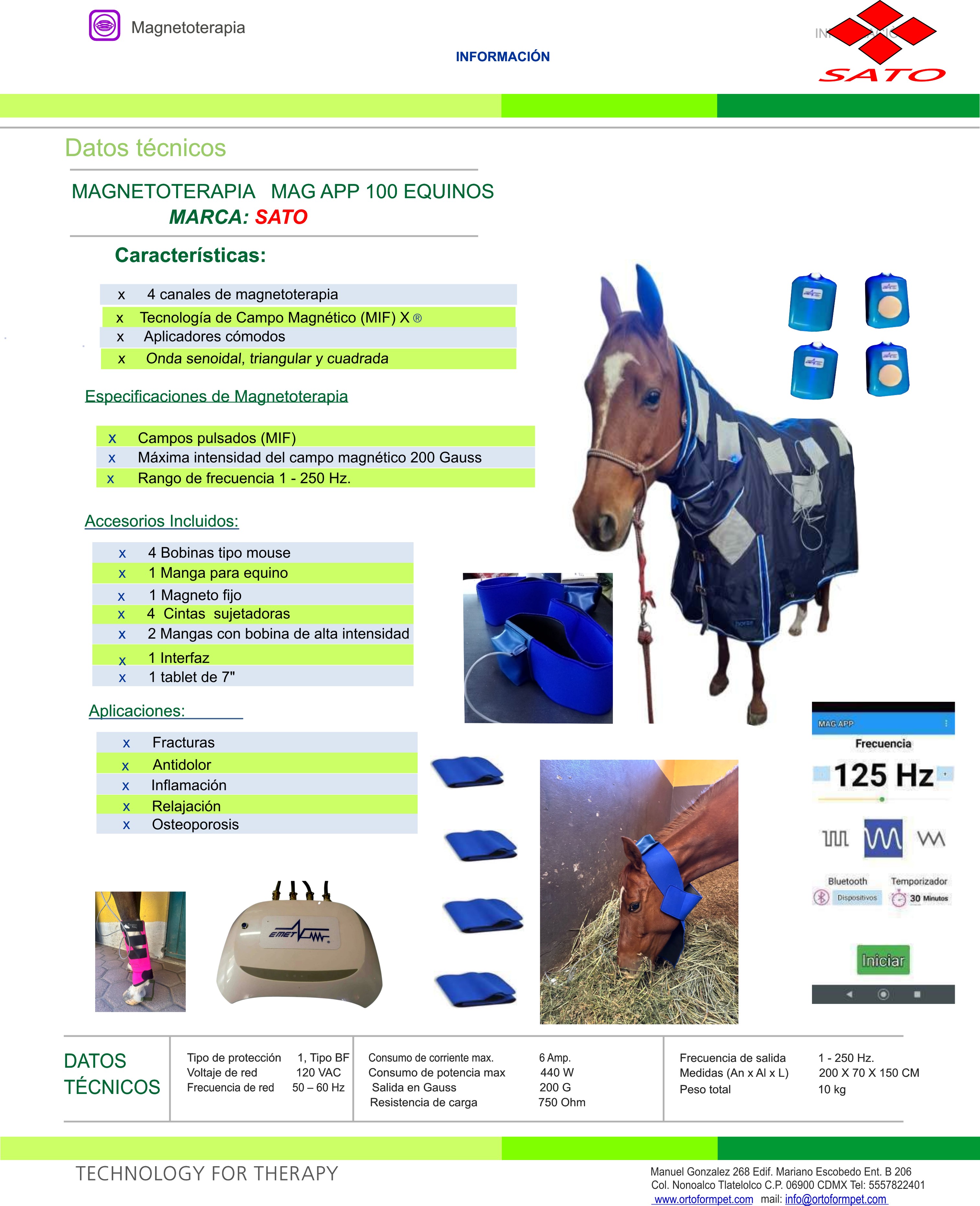 Magnetotherapy Device for Horses MAG APP 100