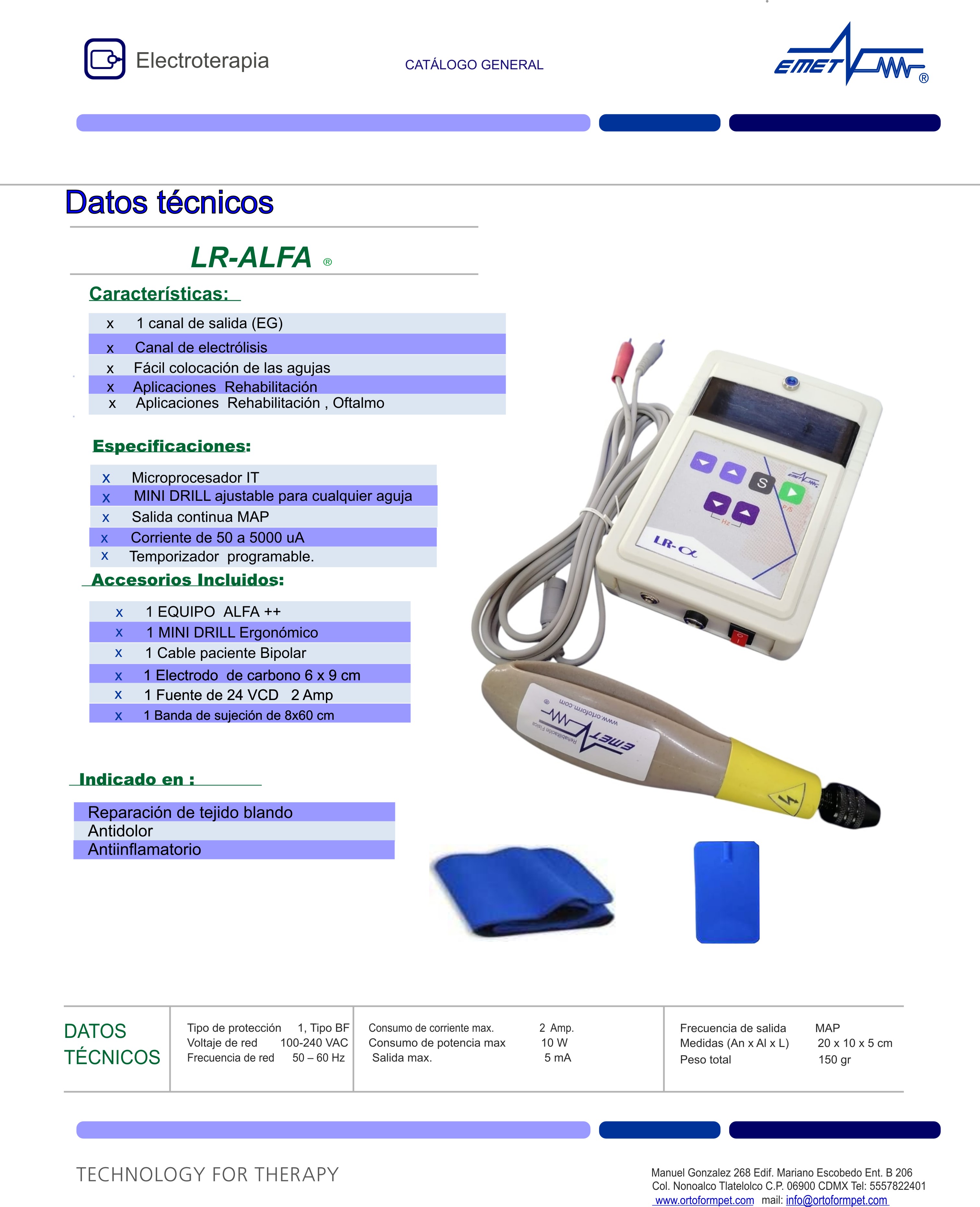 LR-ALFA Electrotherapy EG Device