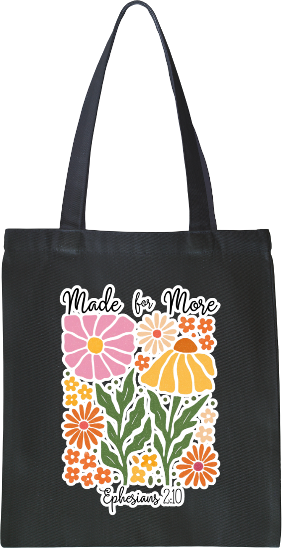 Floral Inspirational Tote Bag