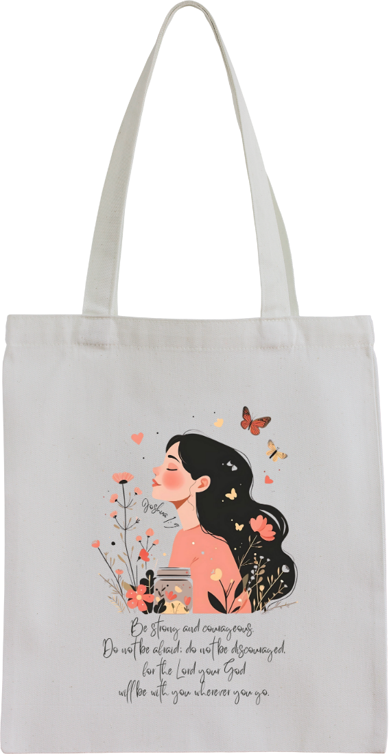 Inspirational Cotton Tote Bag