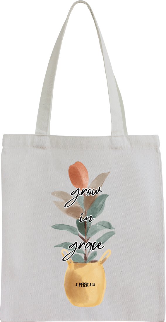 Floral Canvas Tote Bag