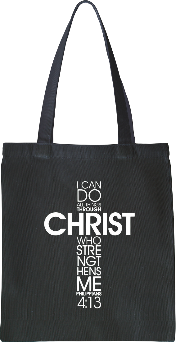 Philippians 4:13 Inspirational Tote Bag