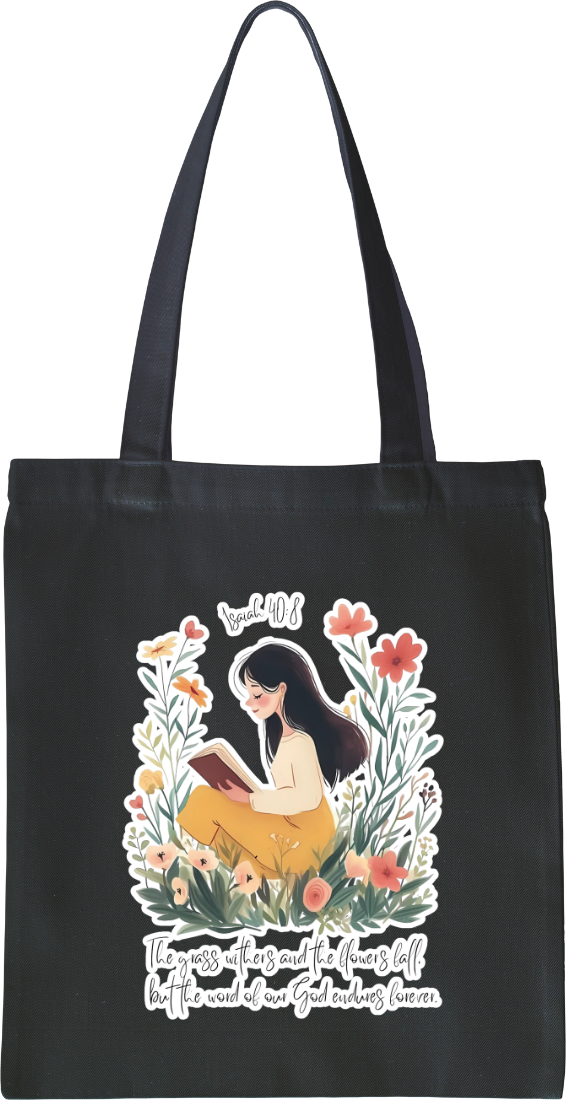 Floral Illustrated Tote Bag