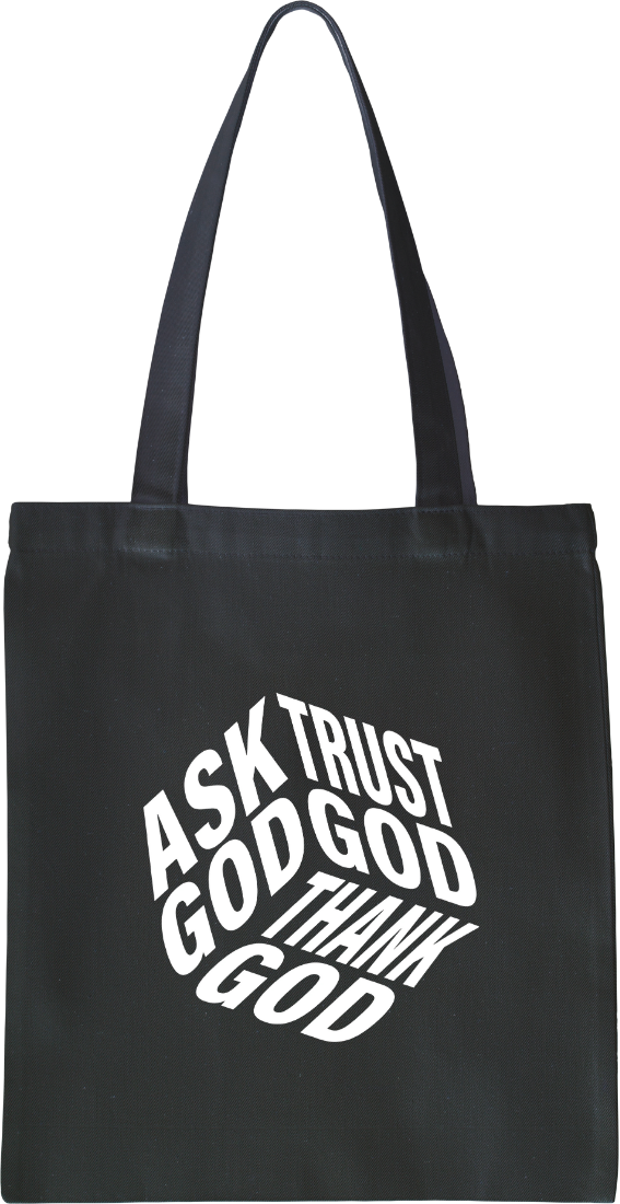 Inspirational Black Tote Bag