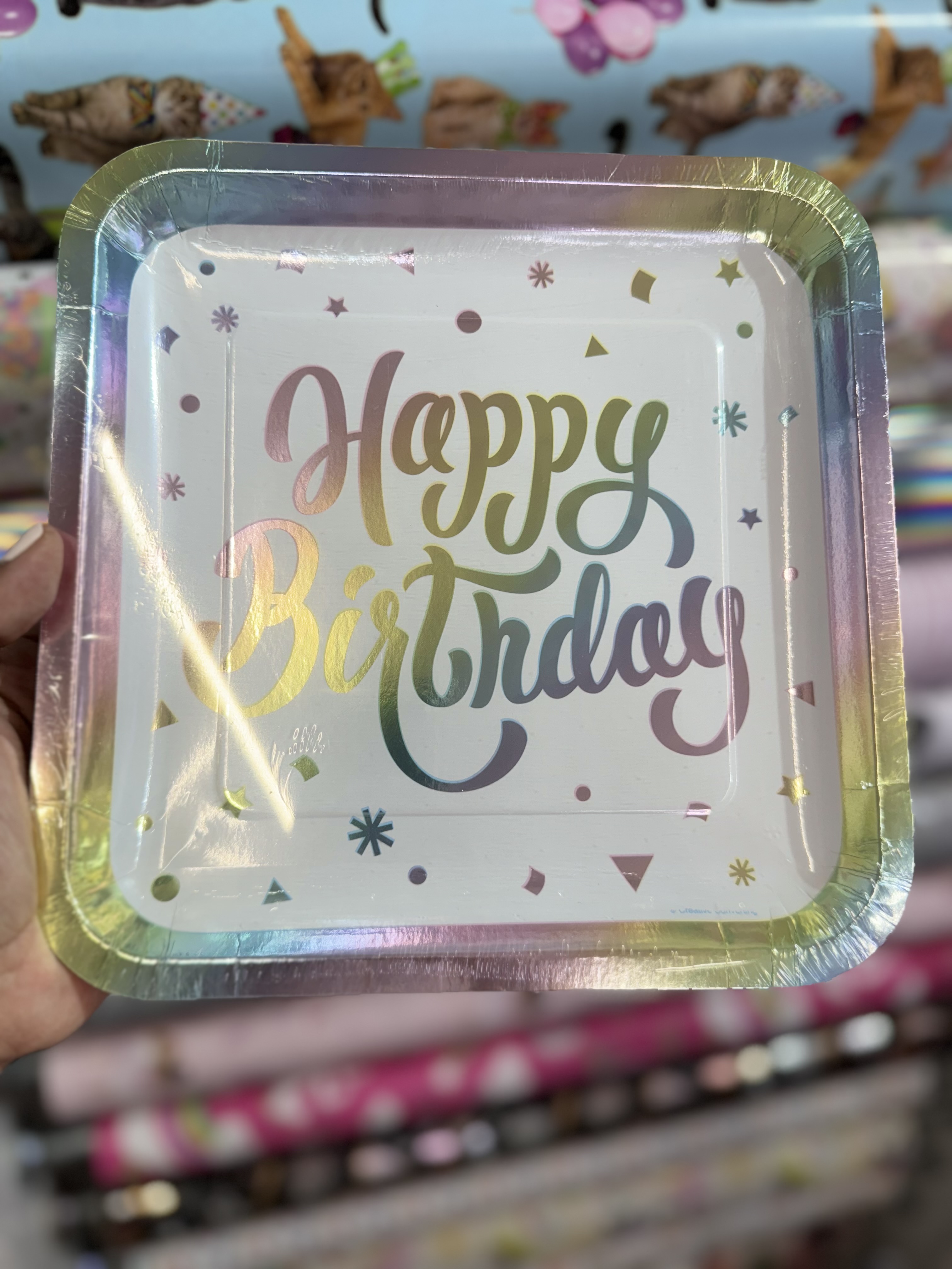 PLATO GRANDE "MULTICOLOR FOIL"