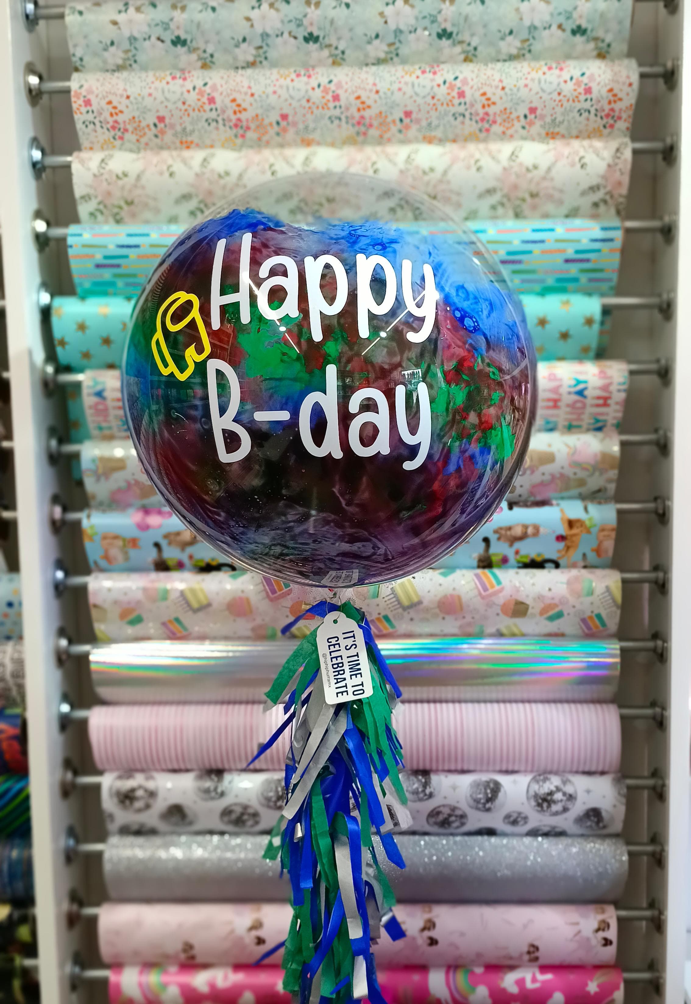 GLOBO BURBUJA MARMOL