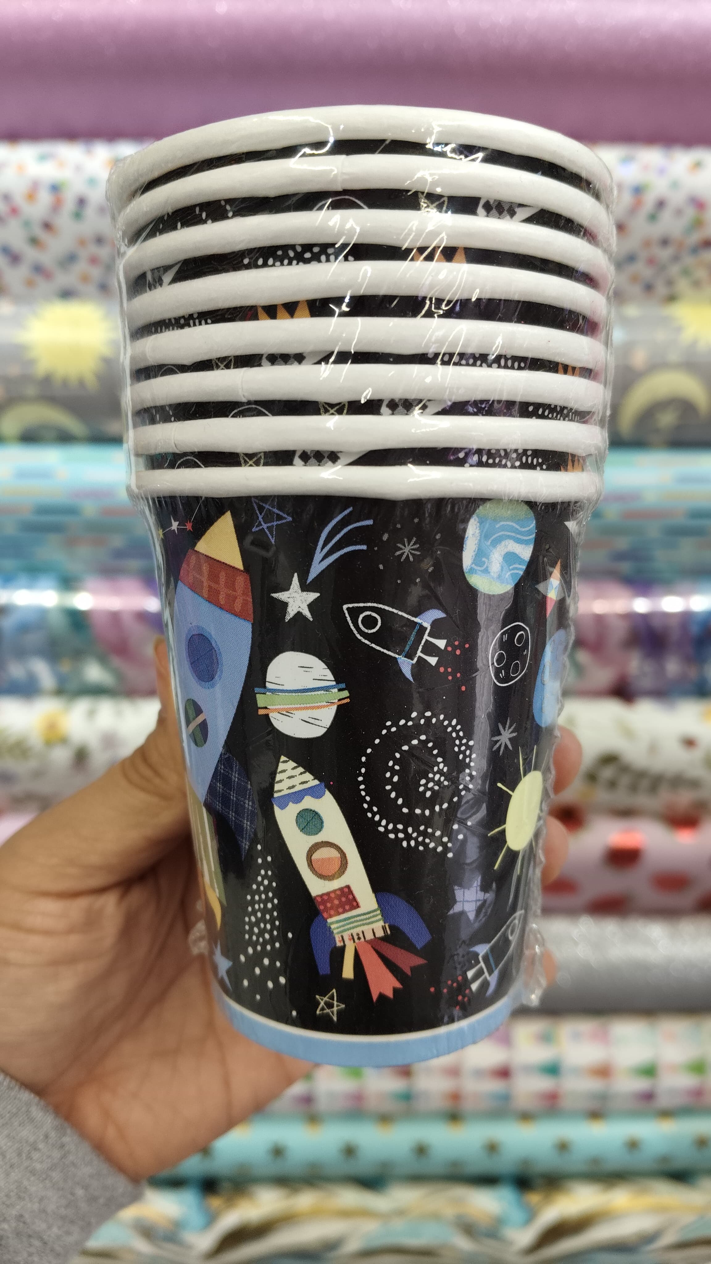 VASOS DESECHABLES "ESPACIO"