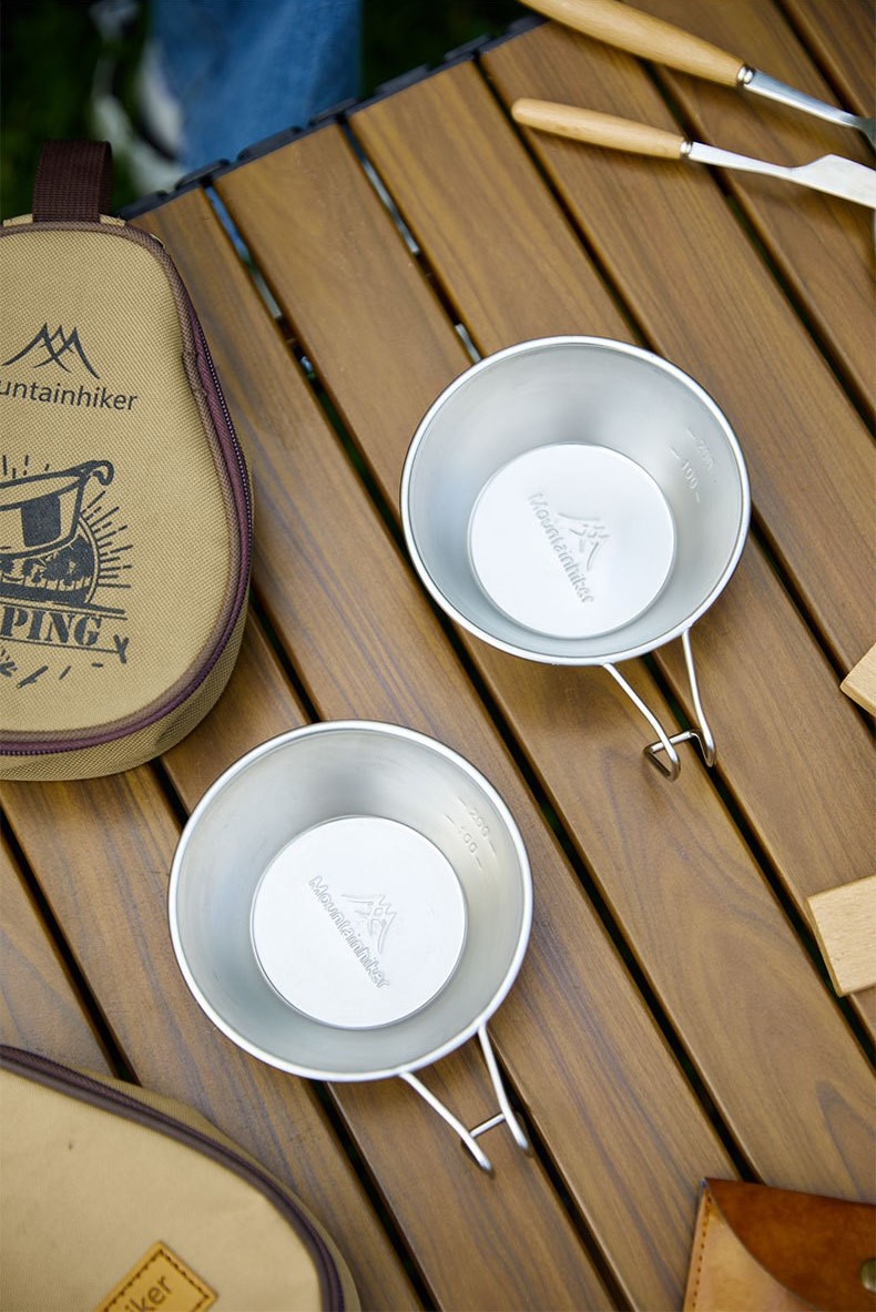 Set 4 bát cắm trại Moutainhiker Inox 304