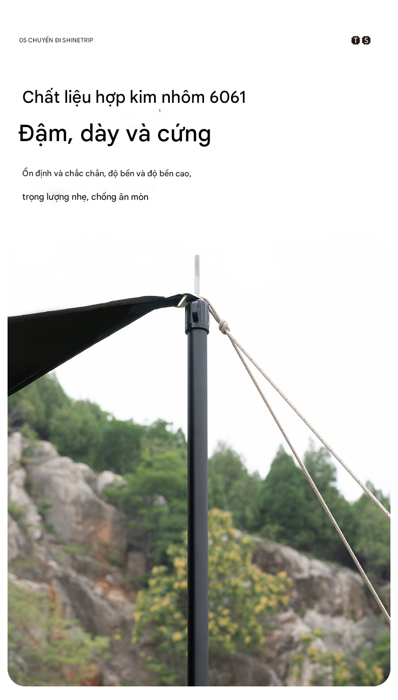 Cọc chống tarp chính hãng ShineTrip