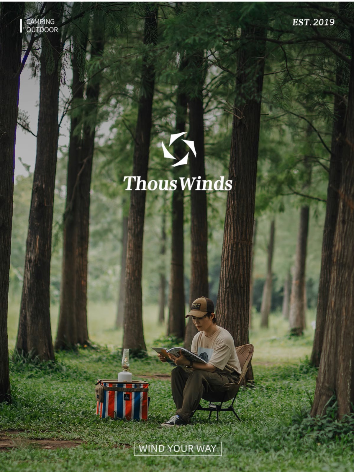 Ghế cắm trại siêu nhẹ 2in1 ThousWinds