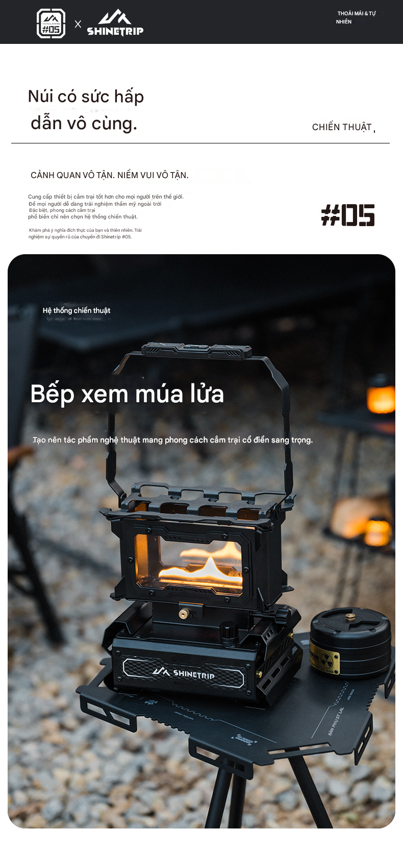 BẾP SƯỞI DẦU CAMPING SHINETRIP ST05