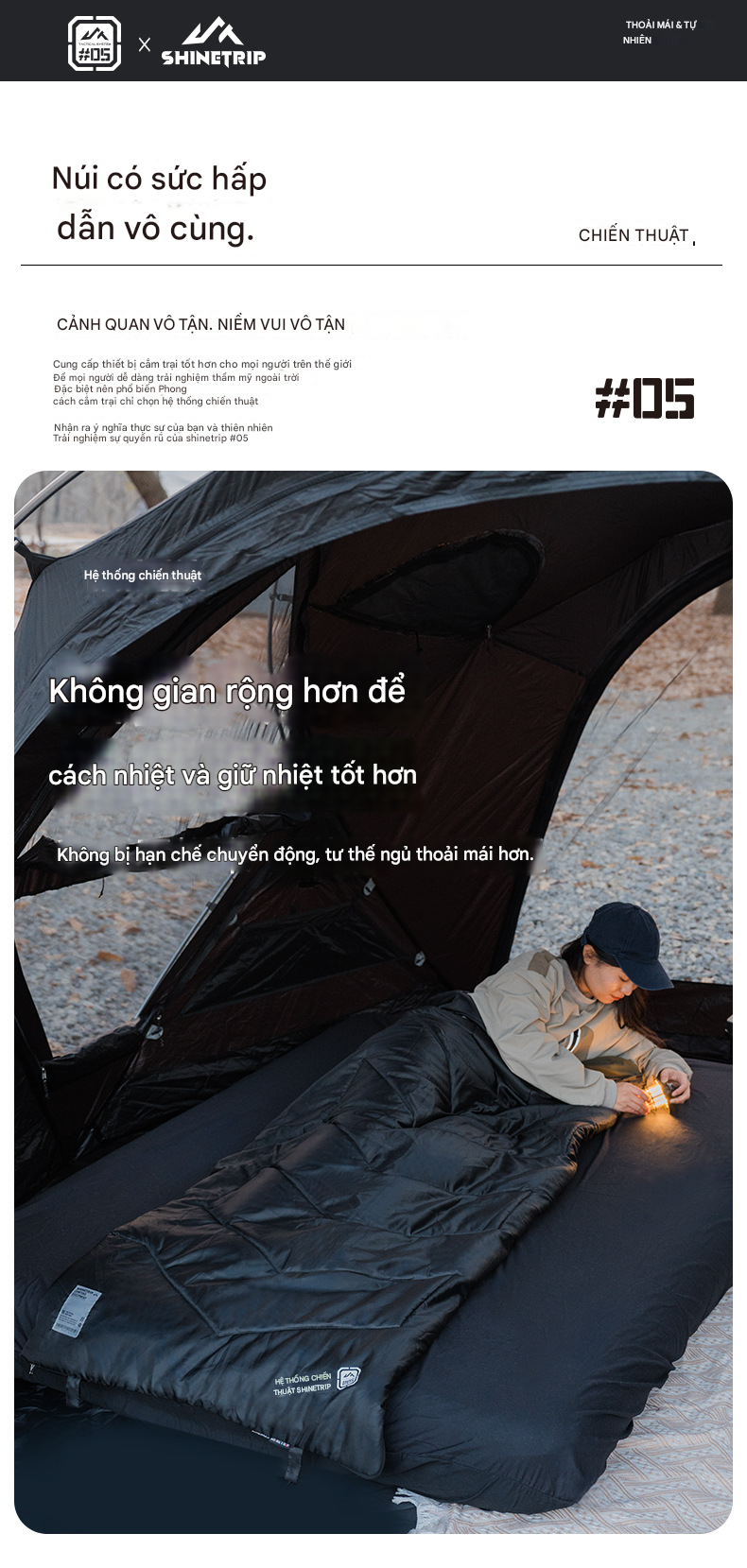 Túi ngủ gối 05 SHINETRIP