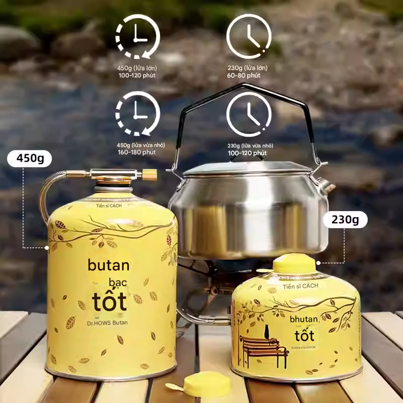 Bình gas cắm trại Dr.HOWS - Korean