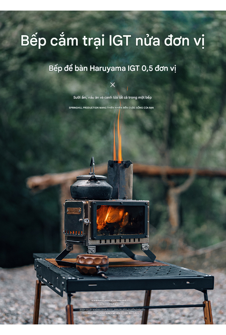 Bếp củi cắm trại Haruyama IGT– Goout Springhill 