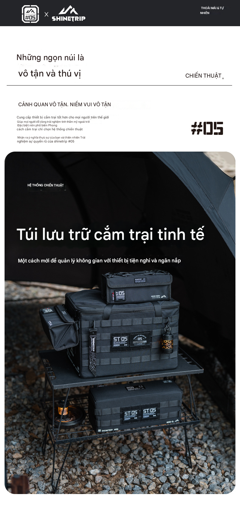 Túi lưu trữ chiến thuật IGT Shinetrip