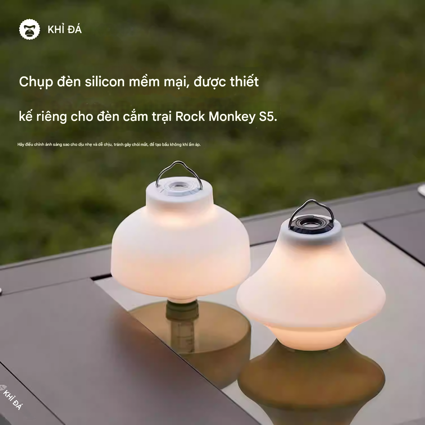 Chao đèn cắm trại Rock Monkey