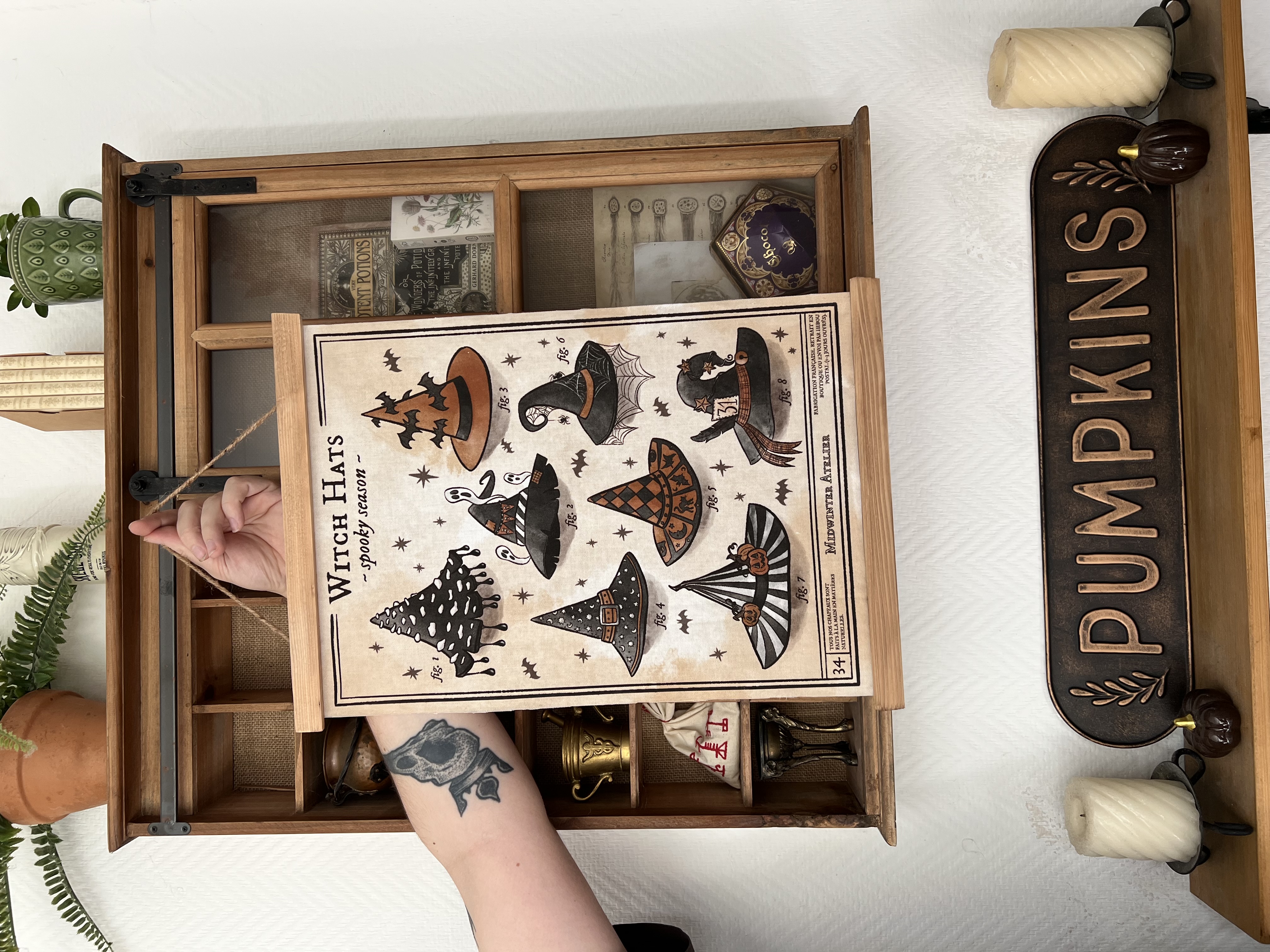 Tenture "Witch Hats - Spooky Season"