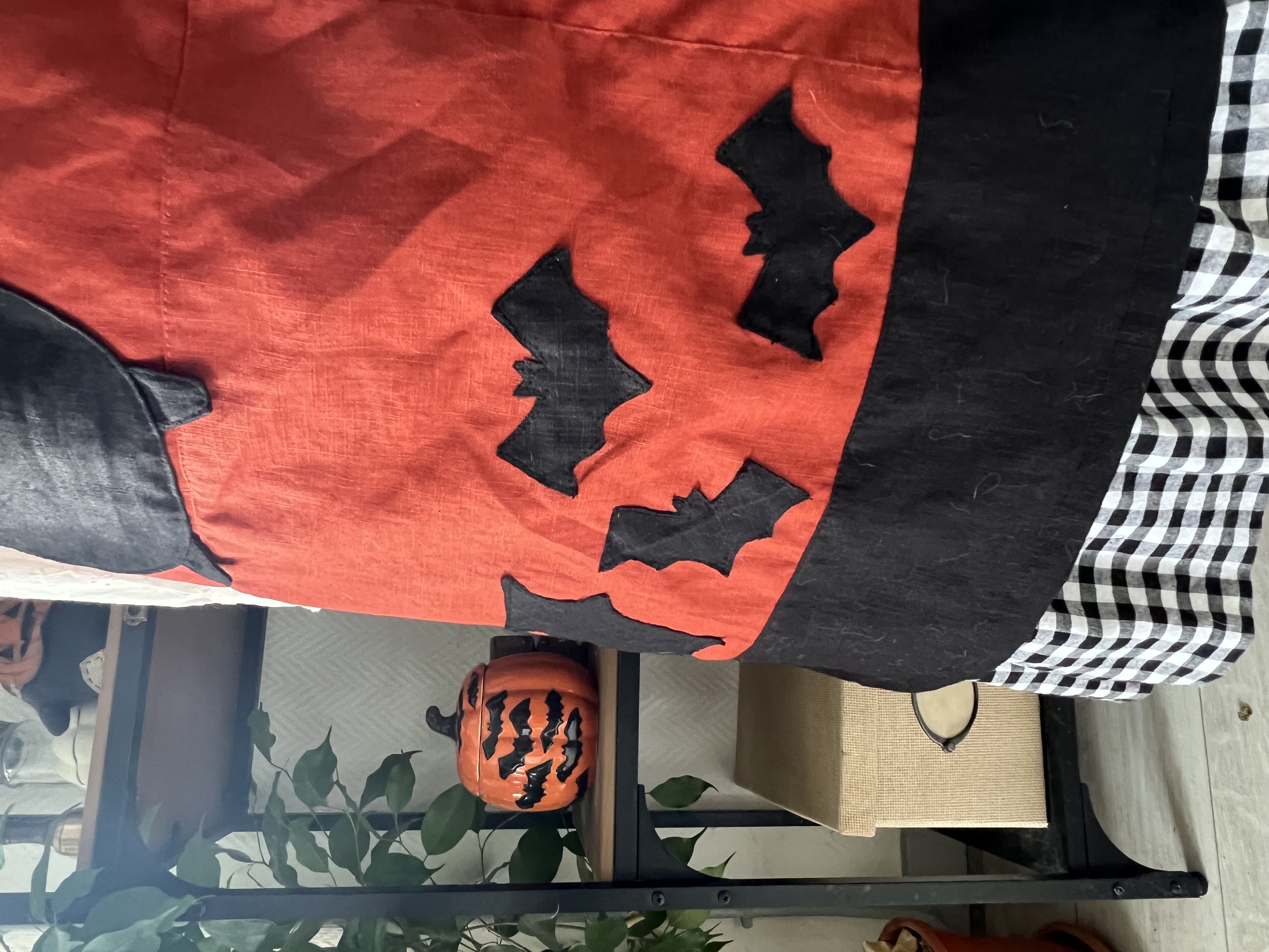 Demi-tablier patchwork 'Chauve-souris'