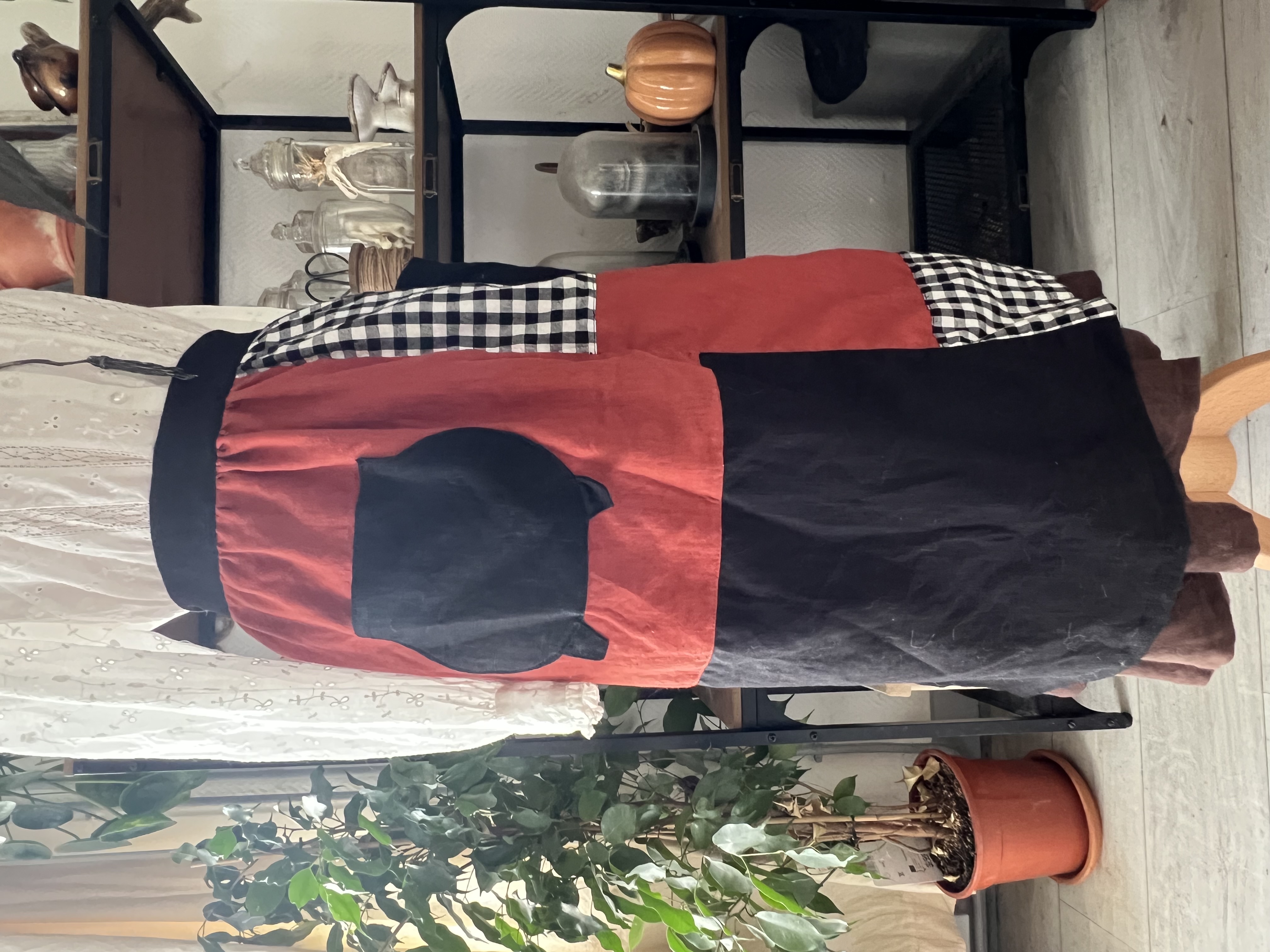 Demi-tablier patchwork 'Halloween'