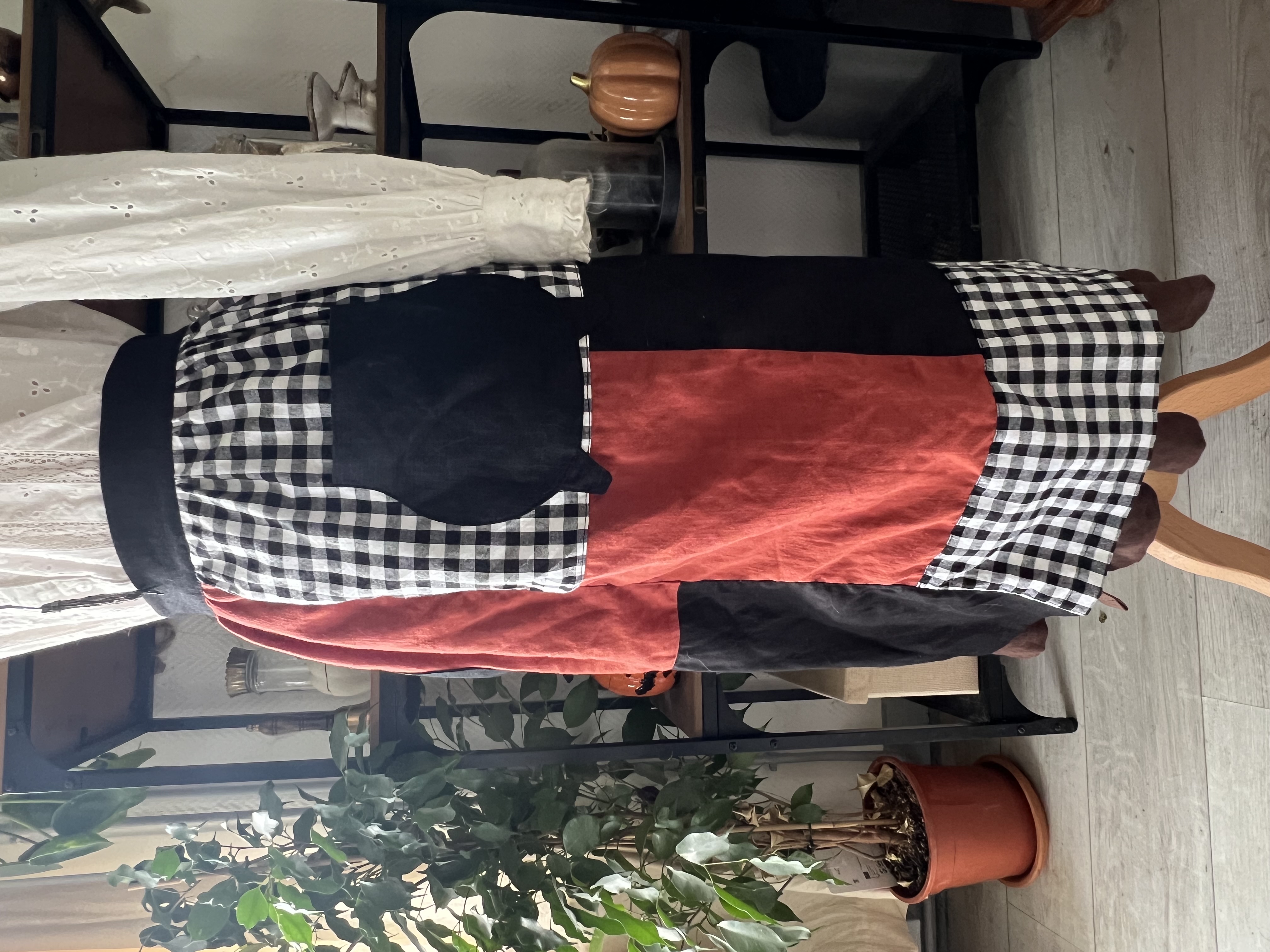 Demi-tablier patchwork 'Halloween'