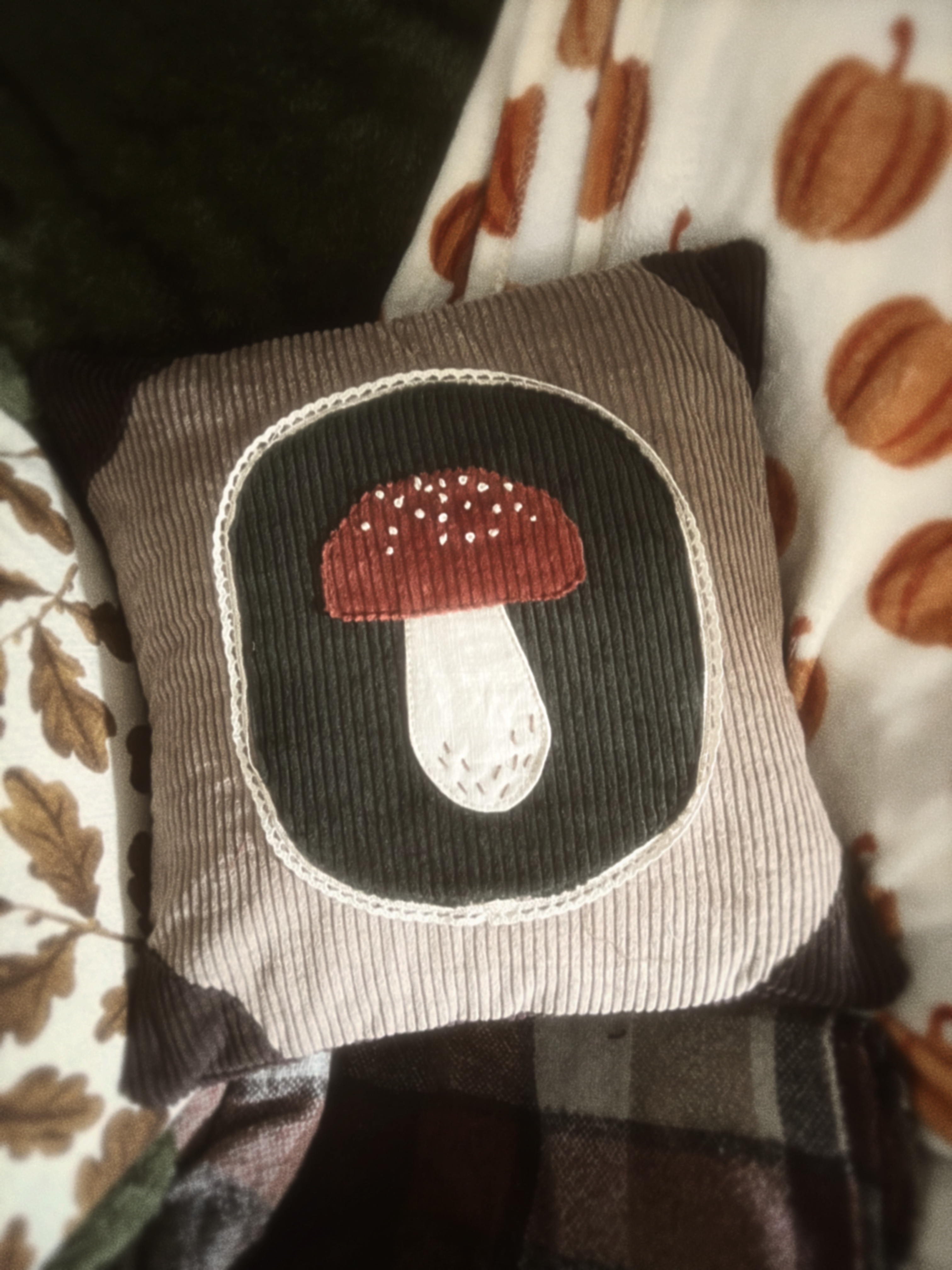 Housse 'Balade Automnale' - Champignon
