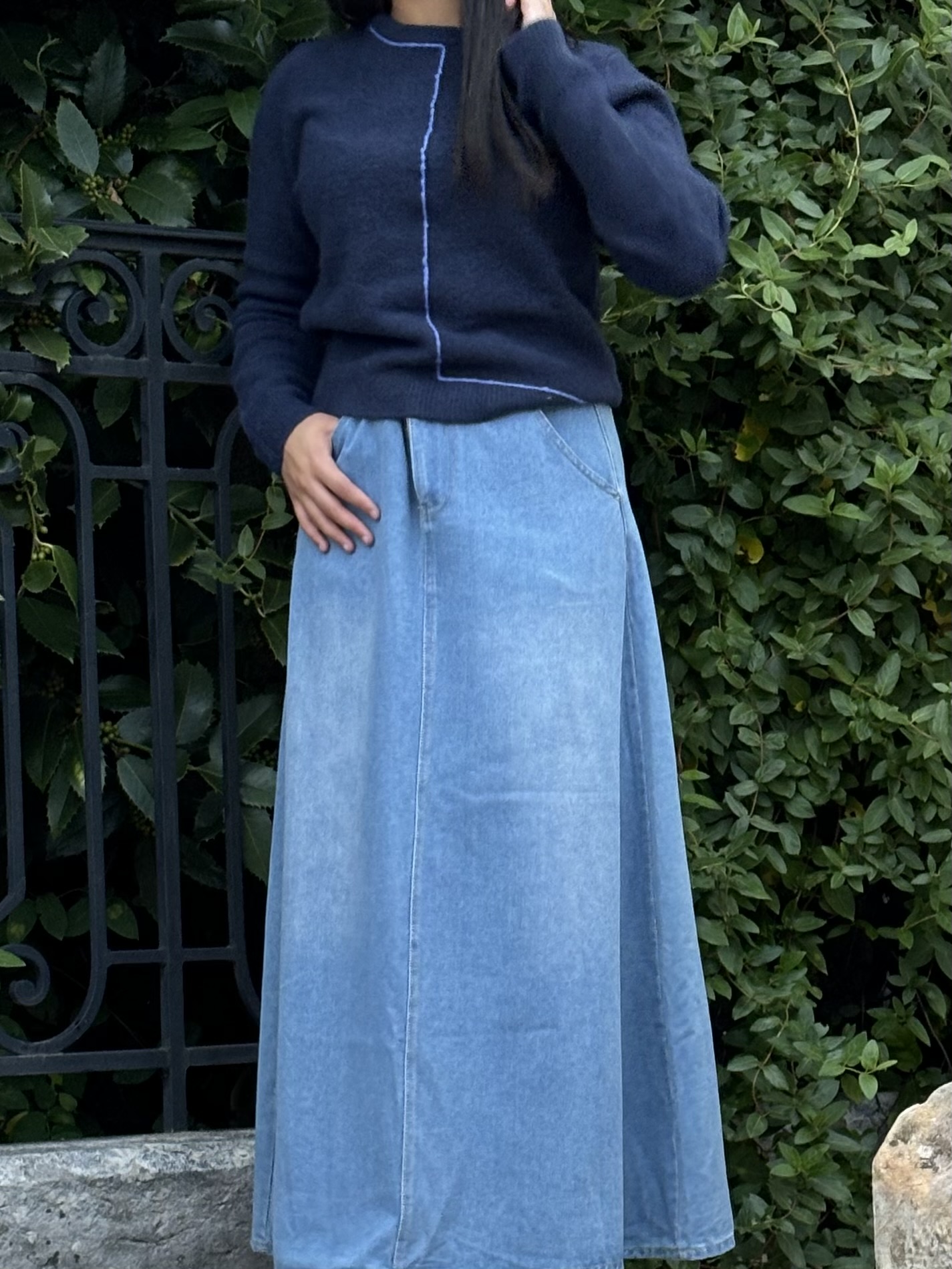 Jupe en jeans