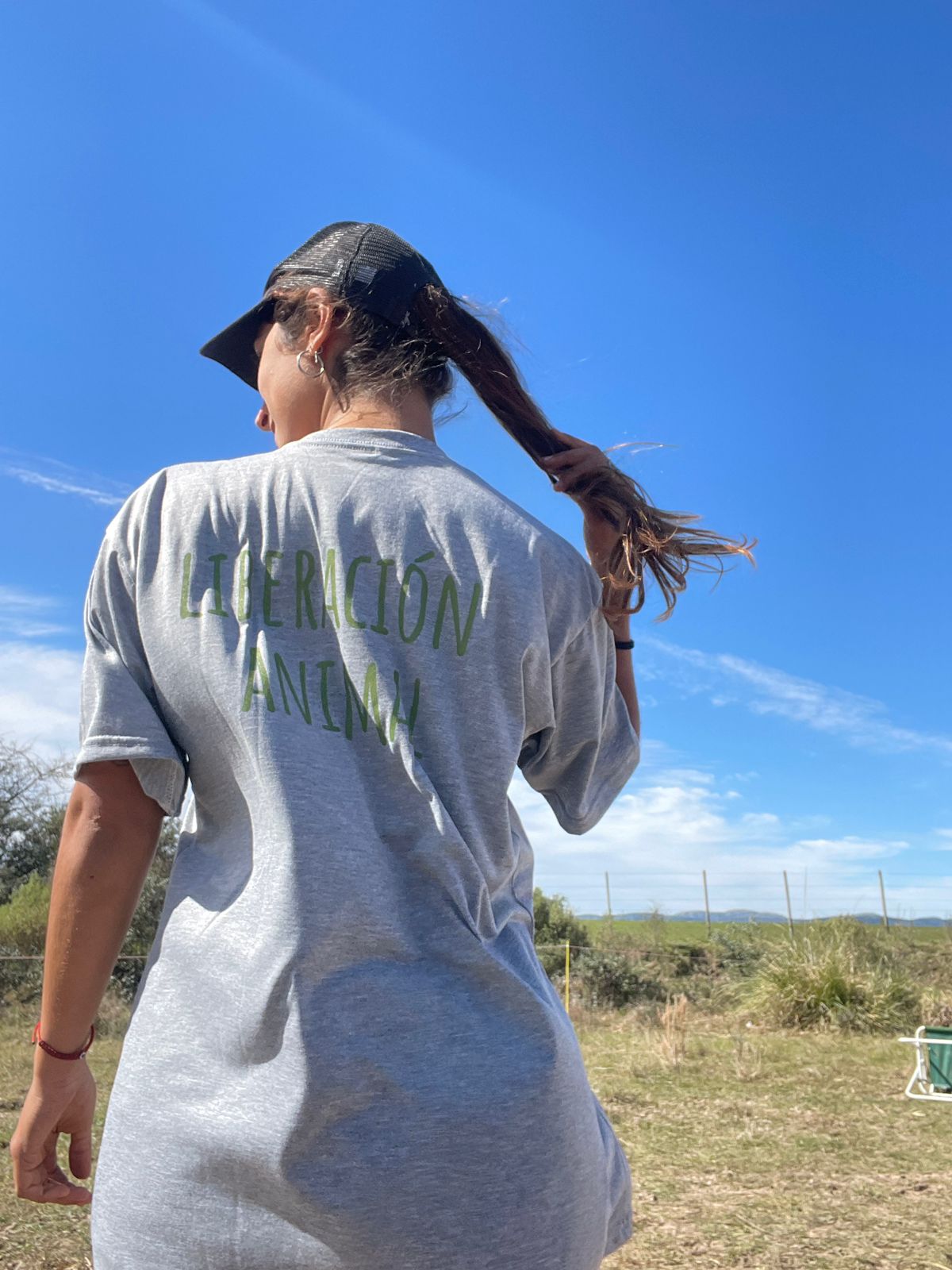 Remera Gris - Liberación animal