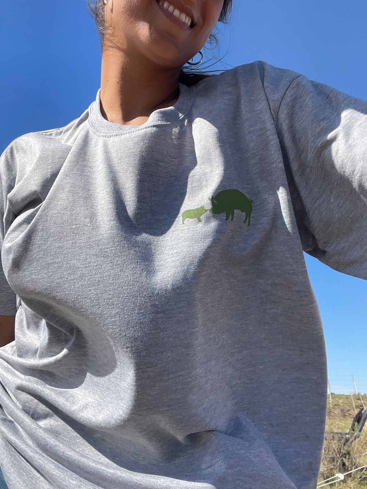 Remera Gris - Liberación animal