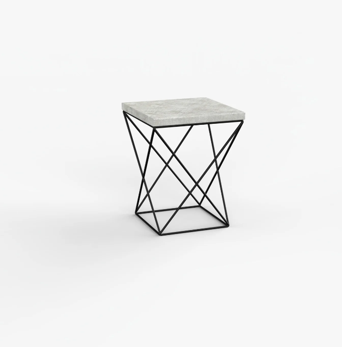 Modern geometric side table