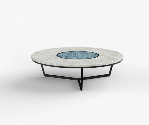 Round coffee table for lounges and parlours