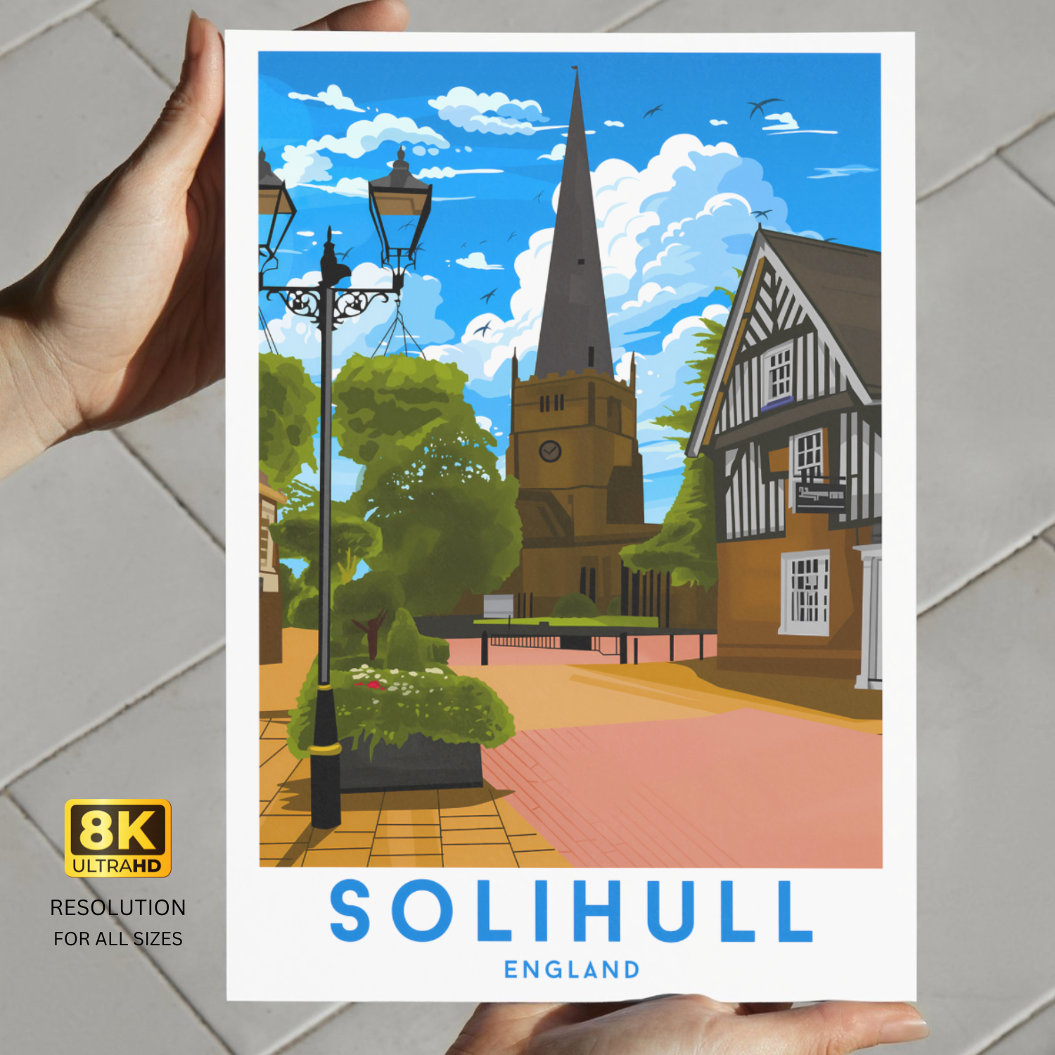 Solihull Poster Print