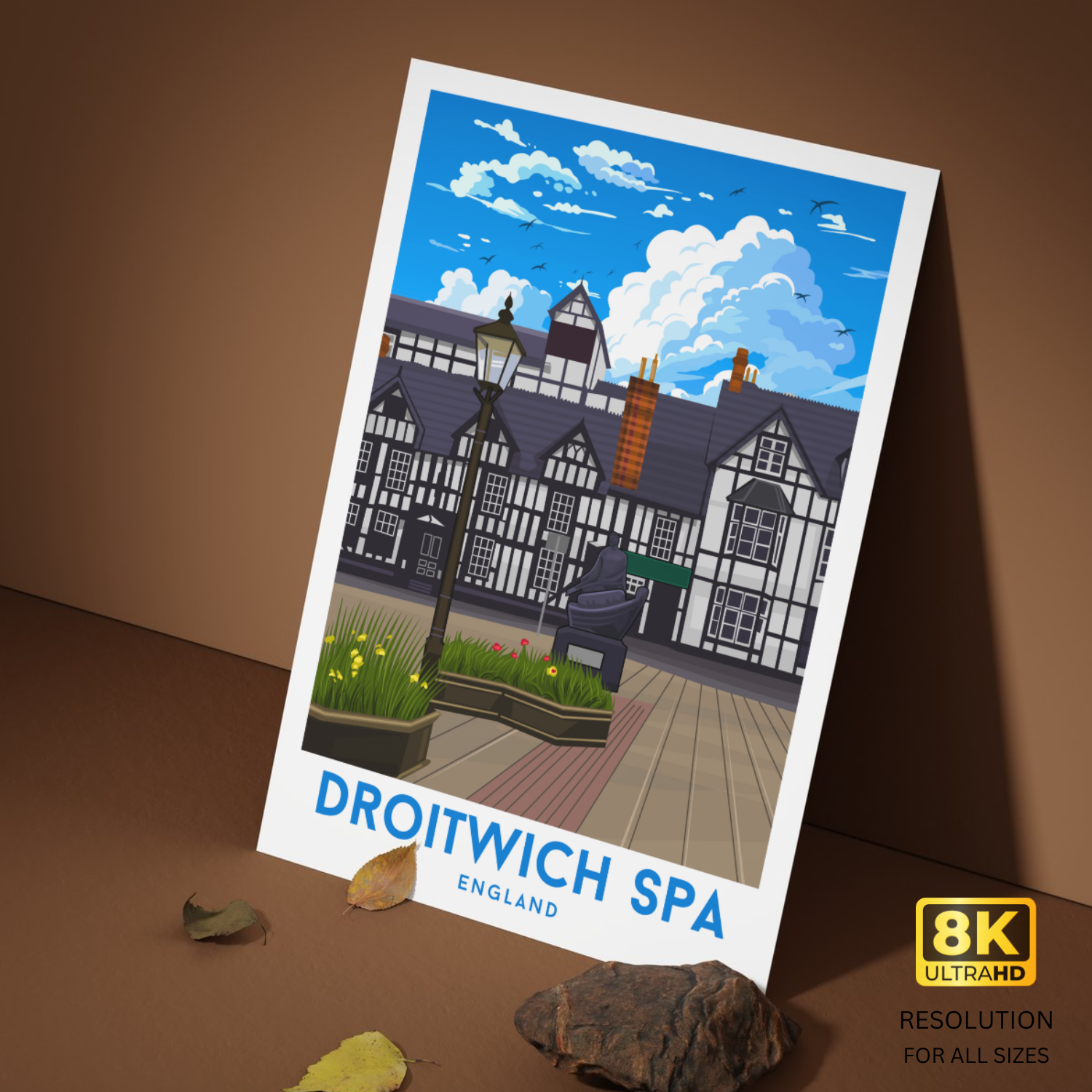 Droitwich Spa Poster Print
