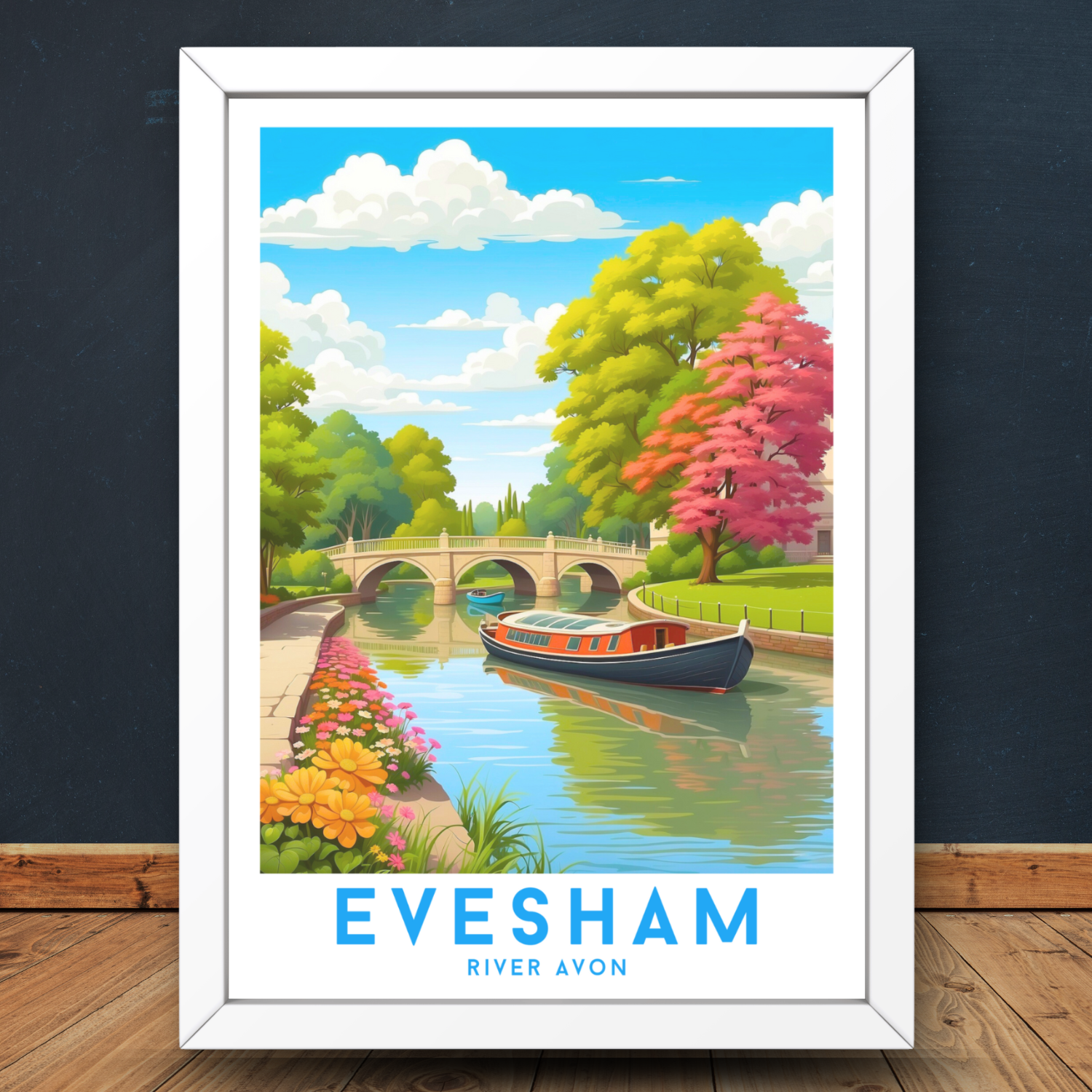 Evesham Poster Print