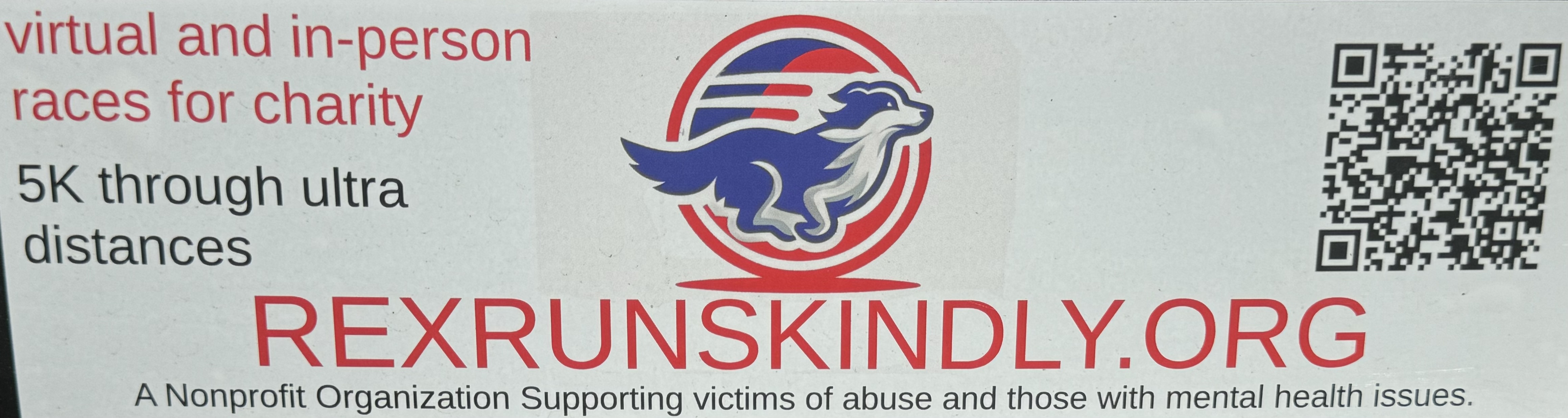 Bumper Sticker. Show your Running kindly pride with a flashy new Rex Runs Kindly bumper sticker!!