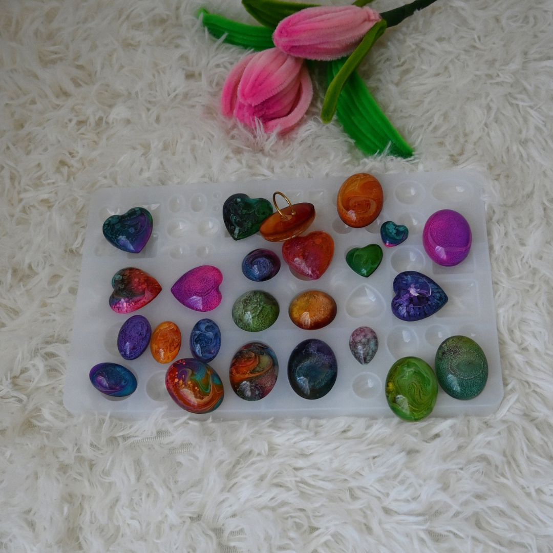 Epoxy Resin Petri Effect Jewelry Mold — Silicone Mold for Resin Art