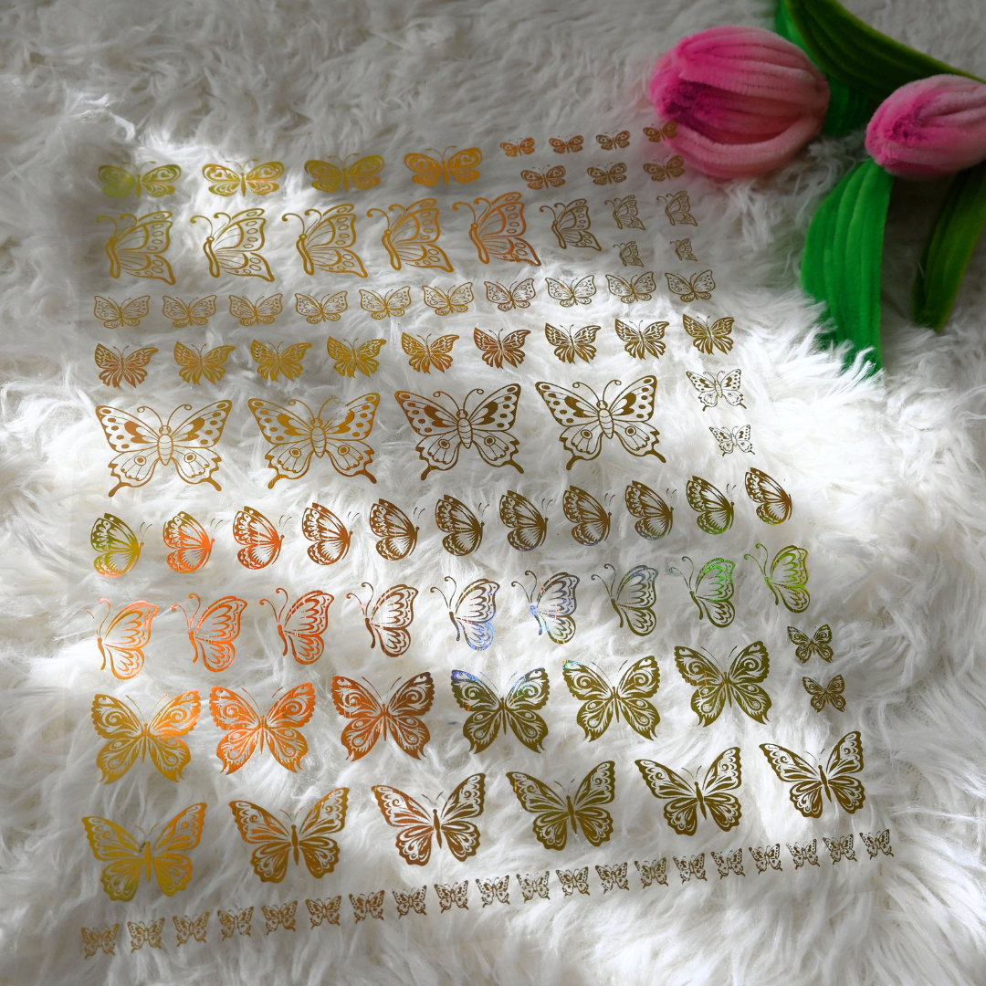 3 Holographic Gold Text Sheets for Resin – Premium Mother’s Day Designs (NOT Stickers)