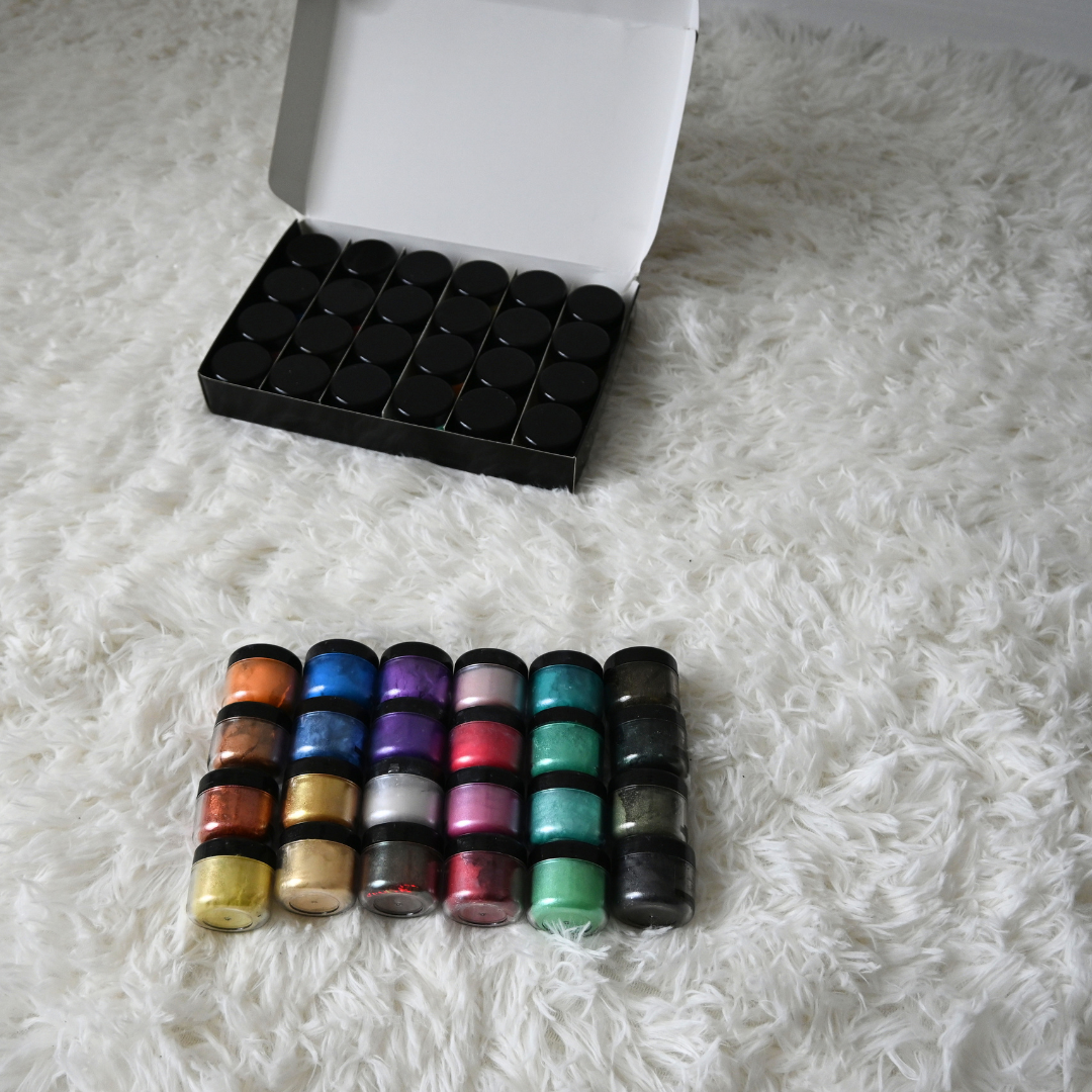24 Color Mica Powder Pigment Set
