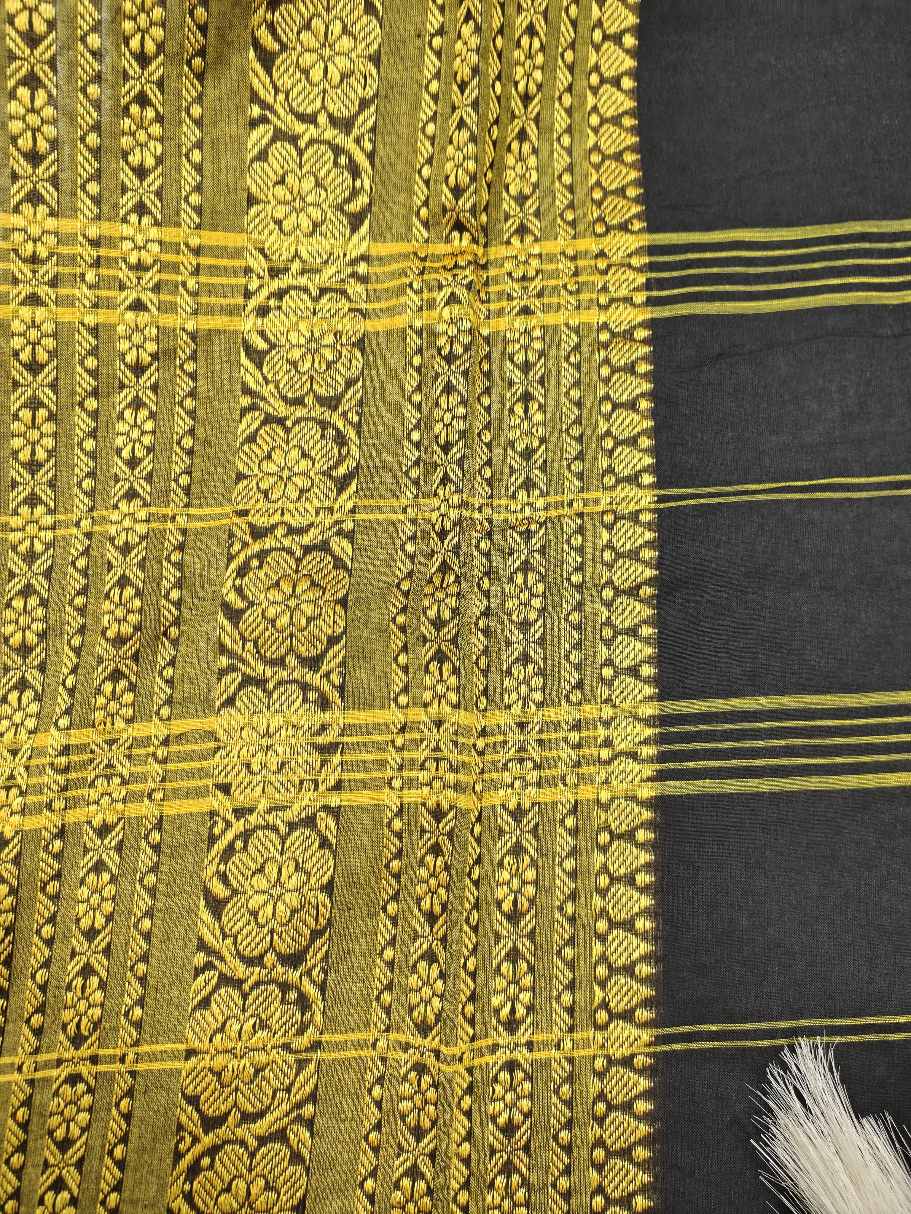 Begampuri Design on Pure Bengal Khadi Cotton 