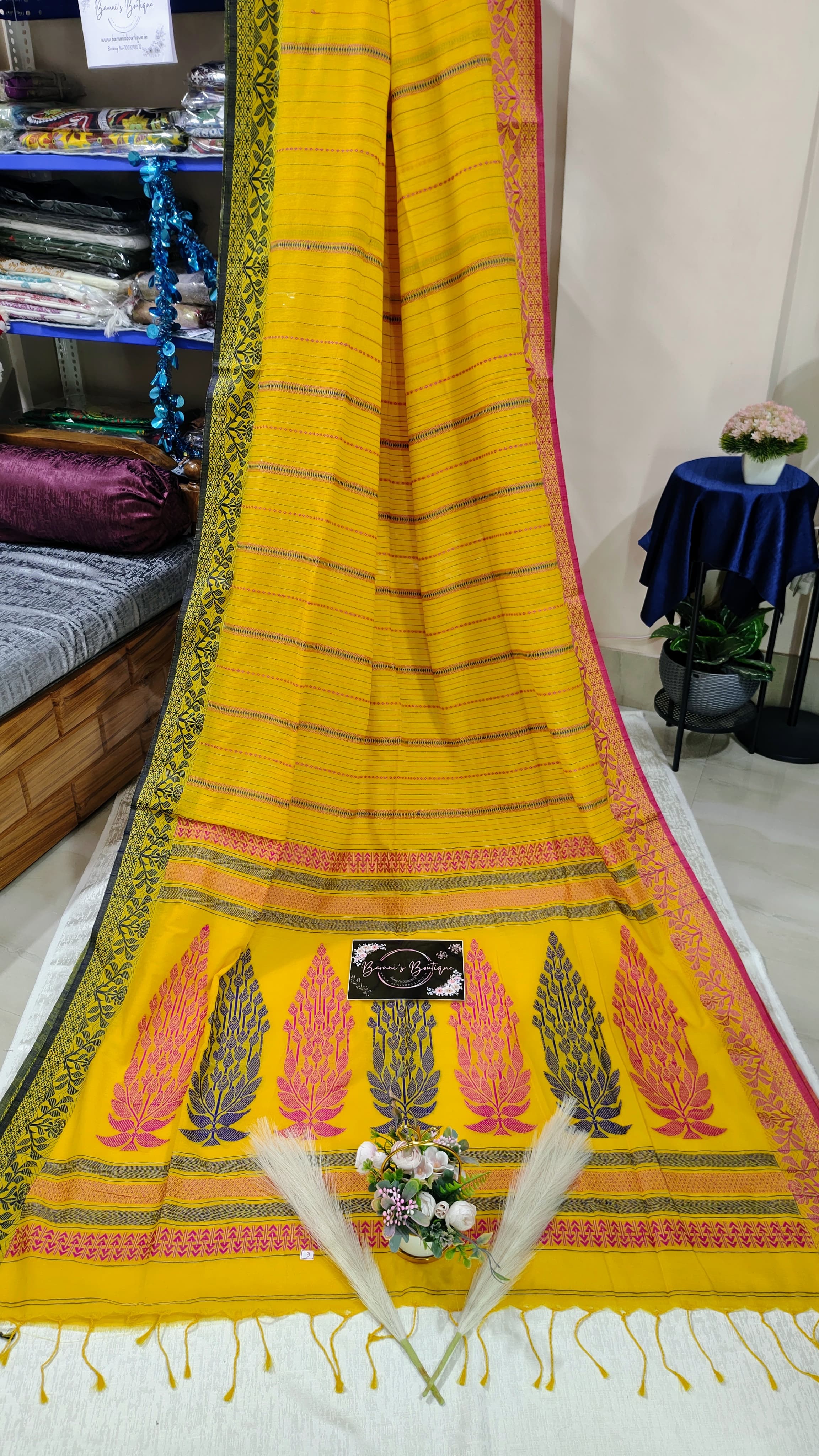 Khadi Handloom Saree (Ganga Jamuna Par)