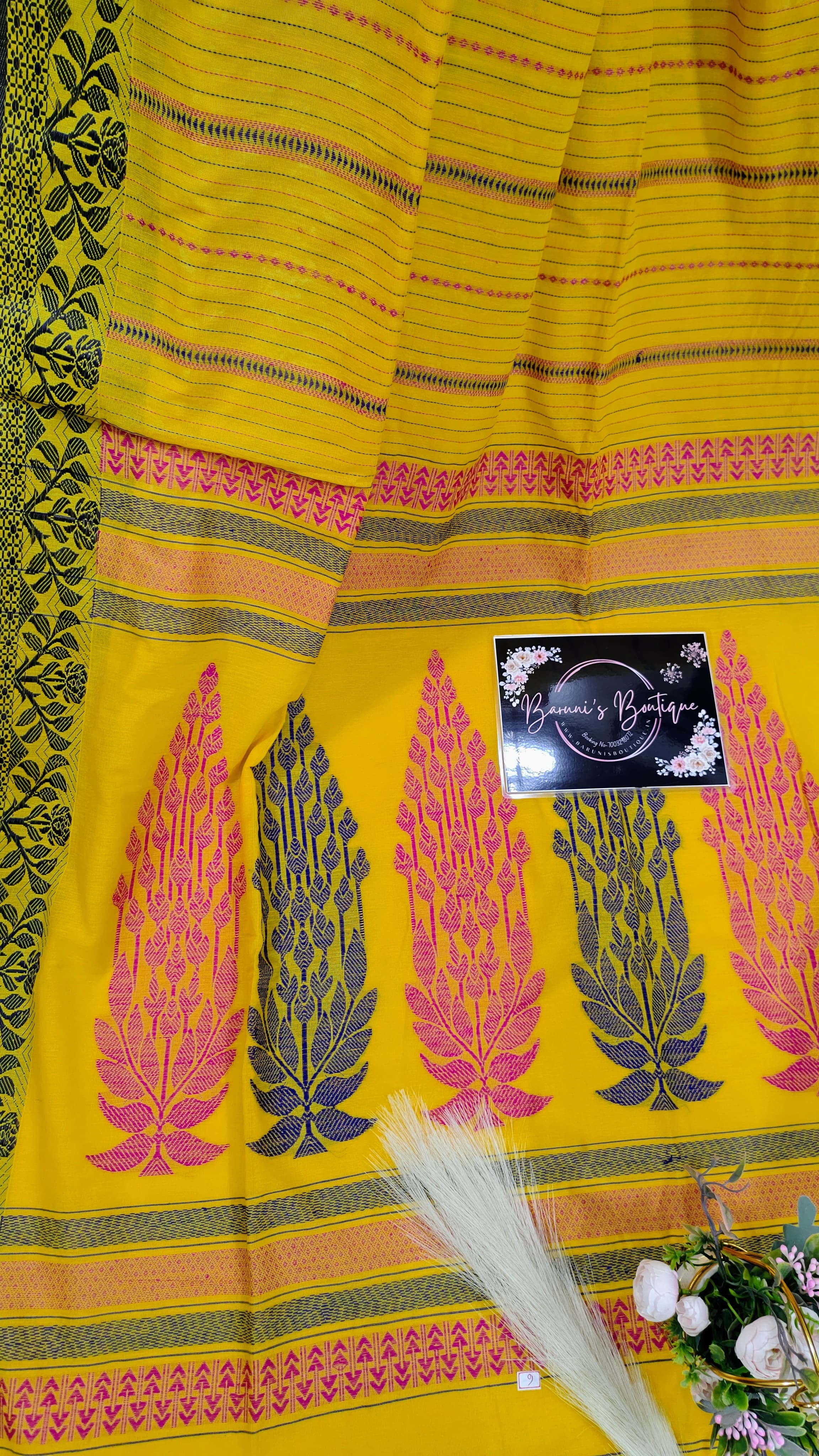 Khadi Handloom Saree (Ganga Jamuna Par)